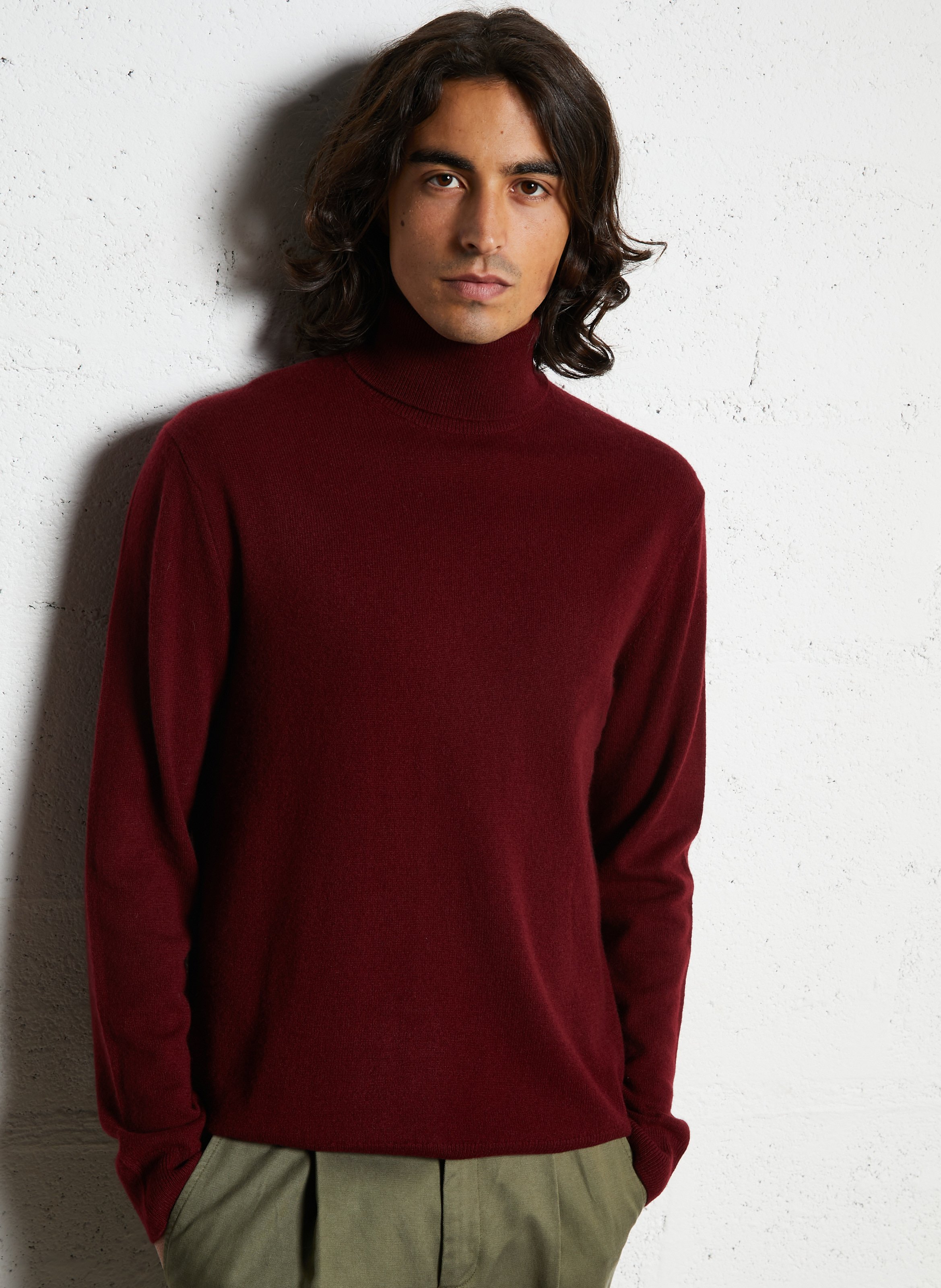 Cashmere straight-cut turtleneck sweater AU PRINTEMPS PARIS