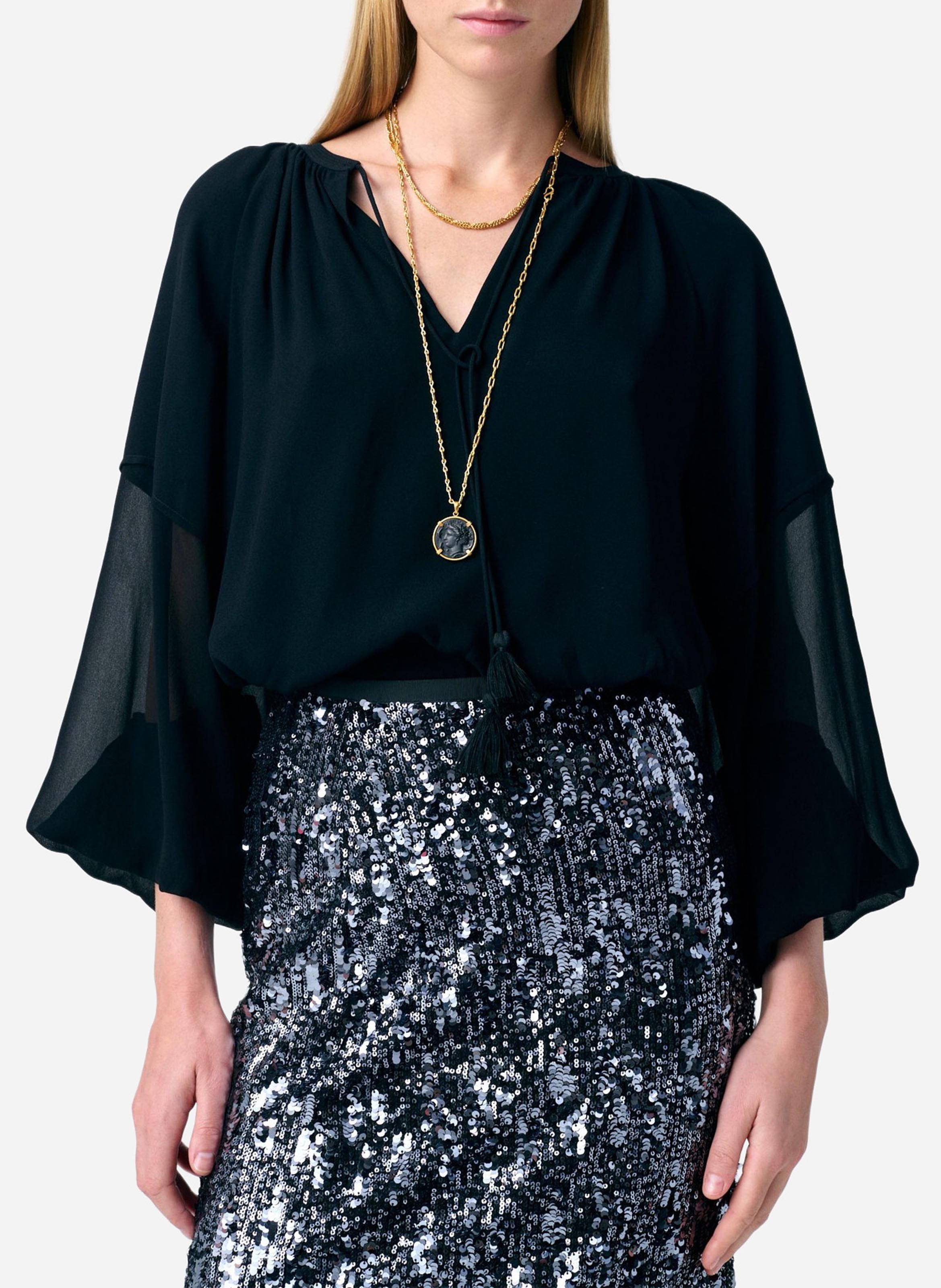 V-neck blouse VANESSA BRUNO Black