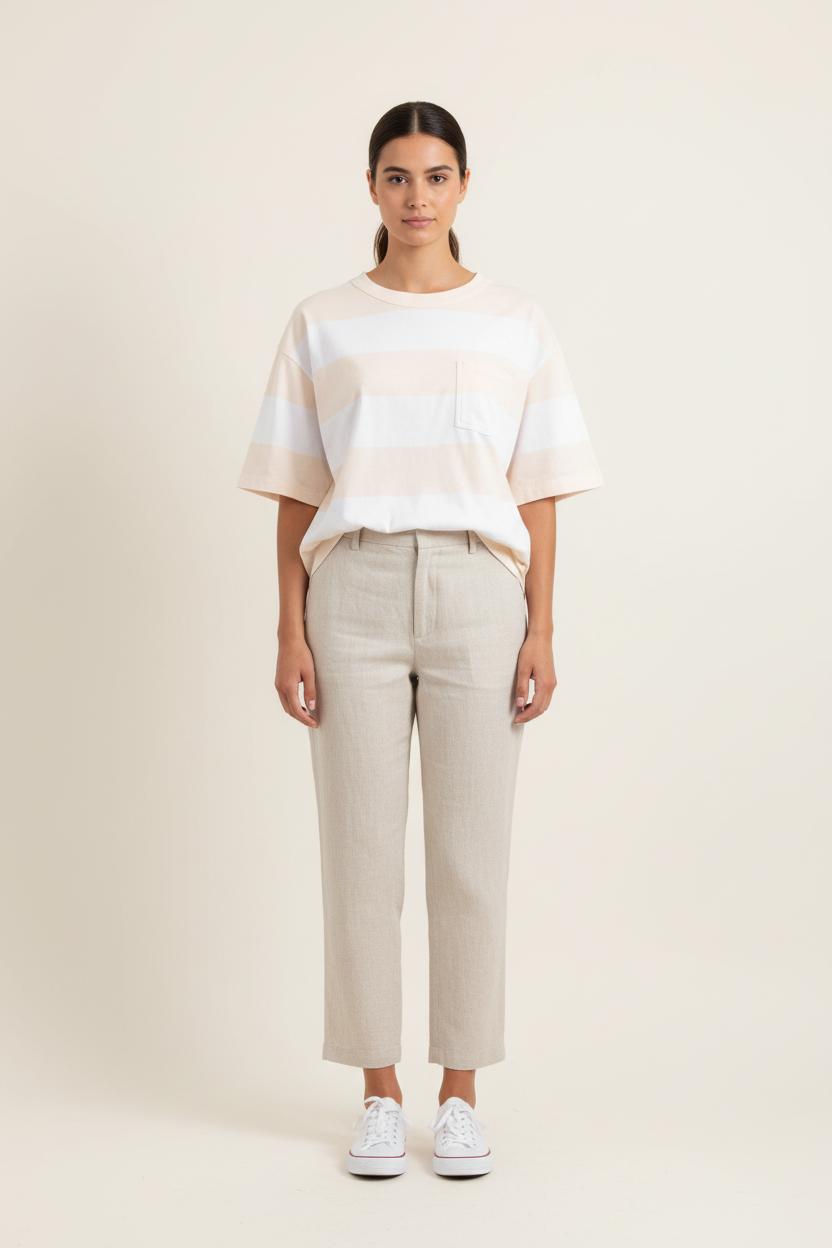 Tommy Badge T-shirt COMPTOIR DES COTONNIERS - Seconde main Beige