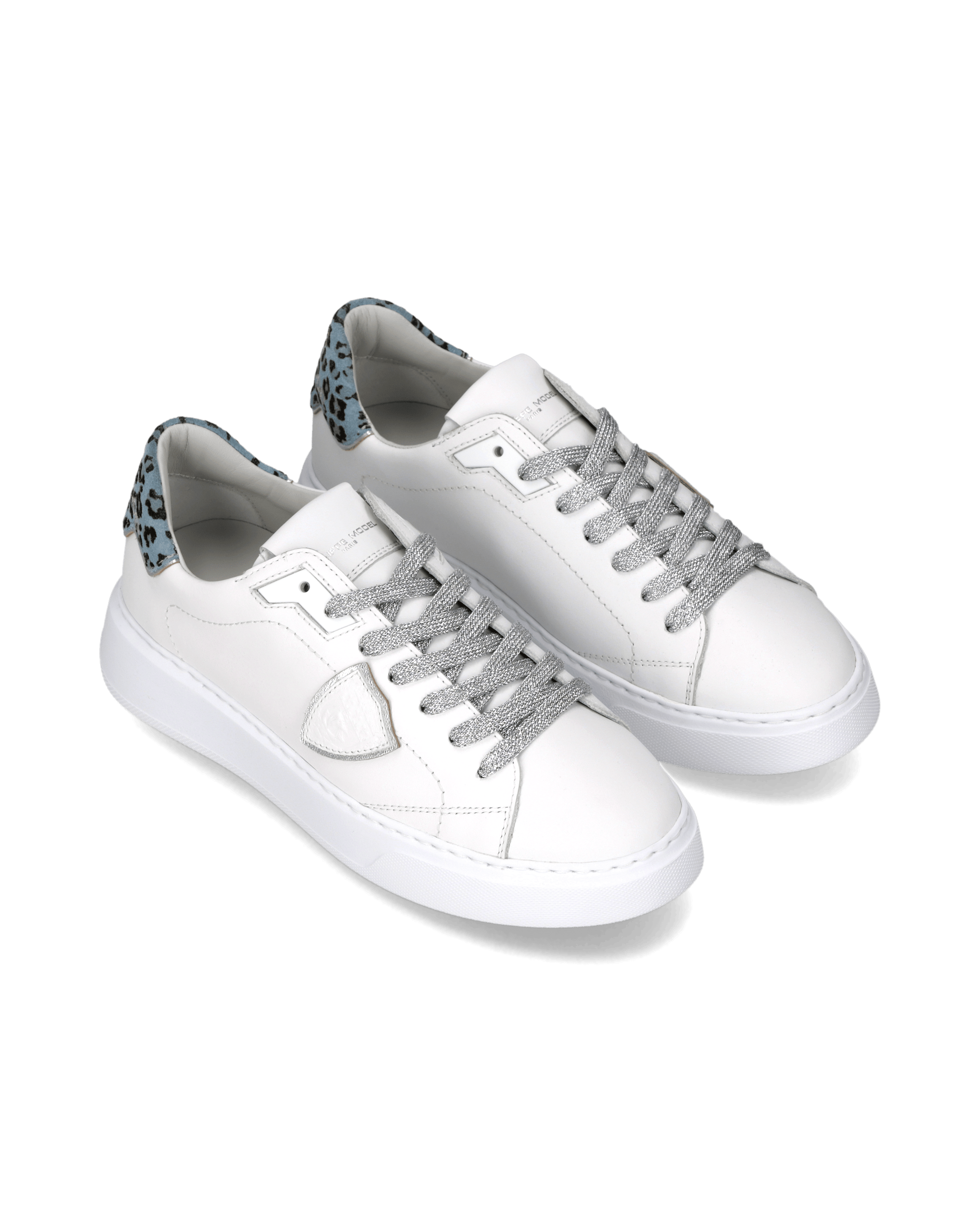 Tennis Temple Sneakers. PHILIPPE MODEL Blue