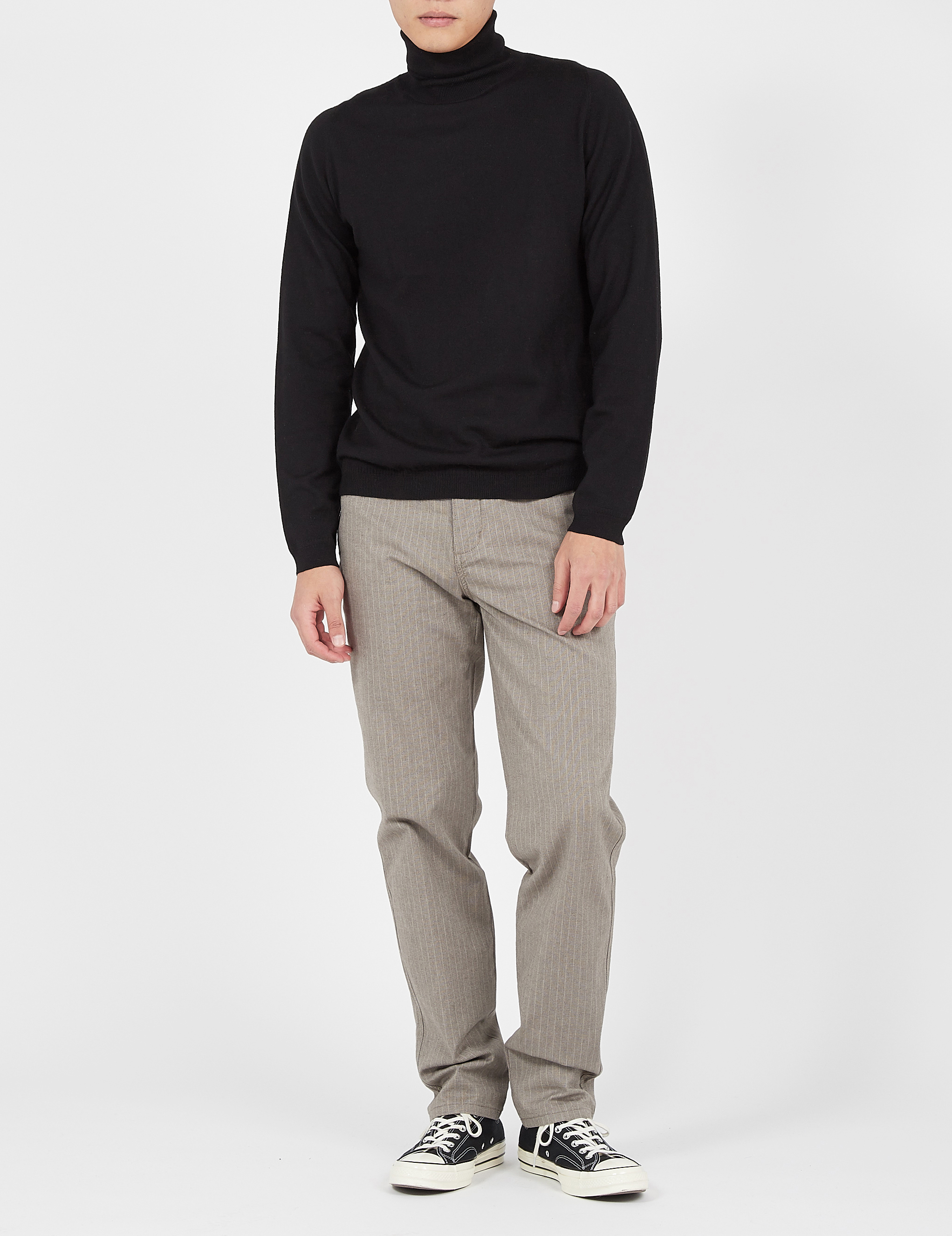 Rollkragenpullover aus Wolle, Regular Fit AU PRINTEMPS PARIS Schwarz