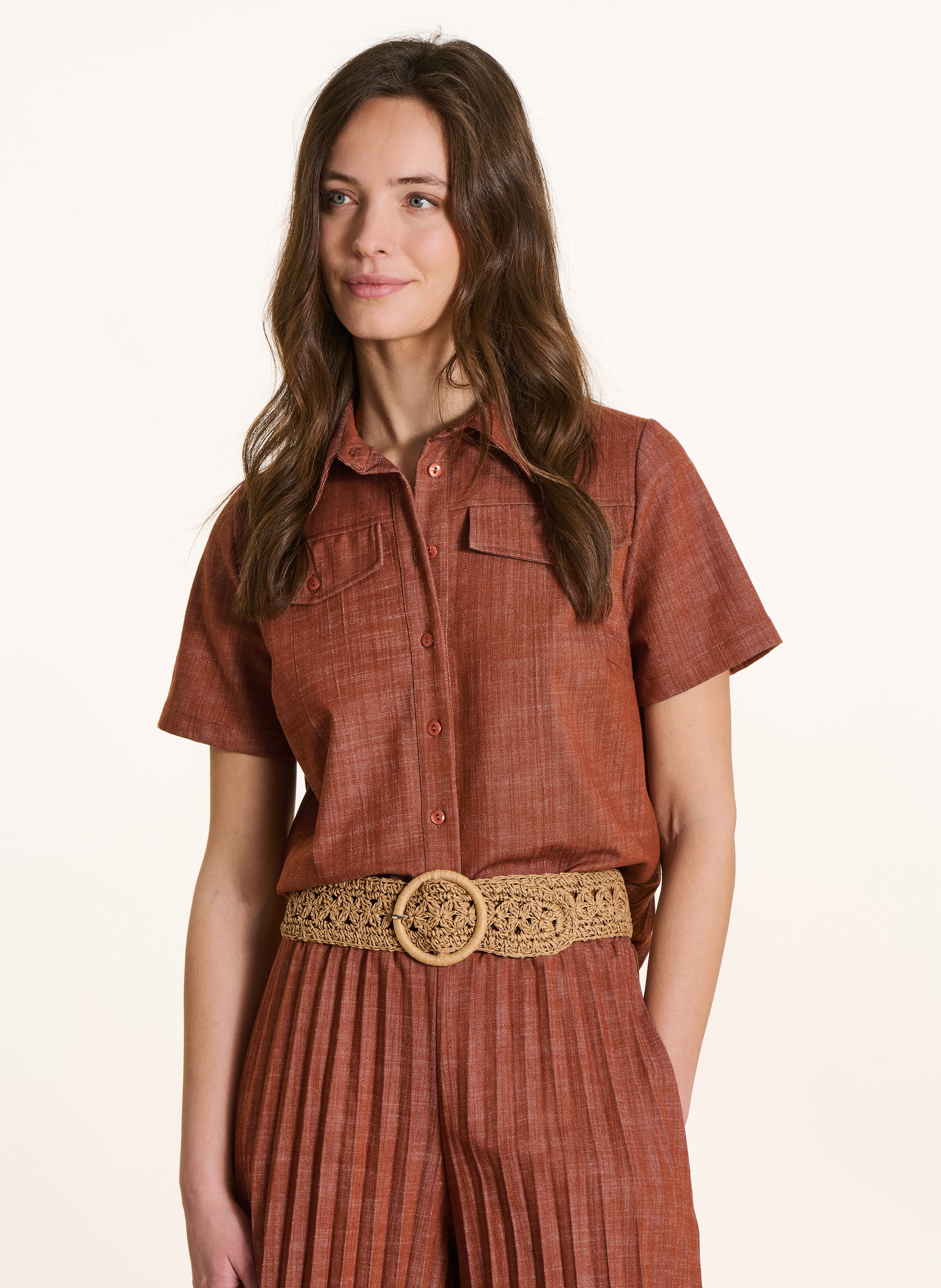 Ceinture en crochet LA FEE MARABOUTEE Beige