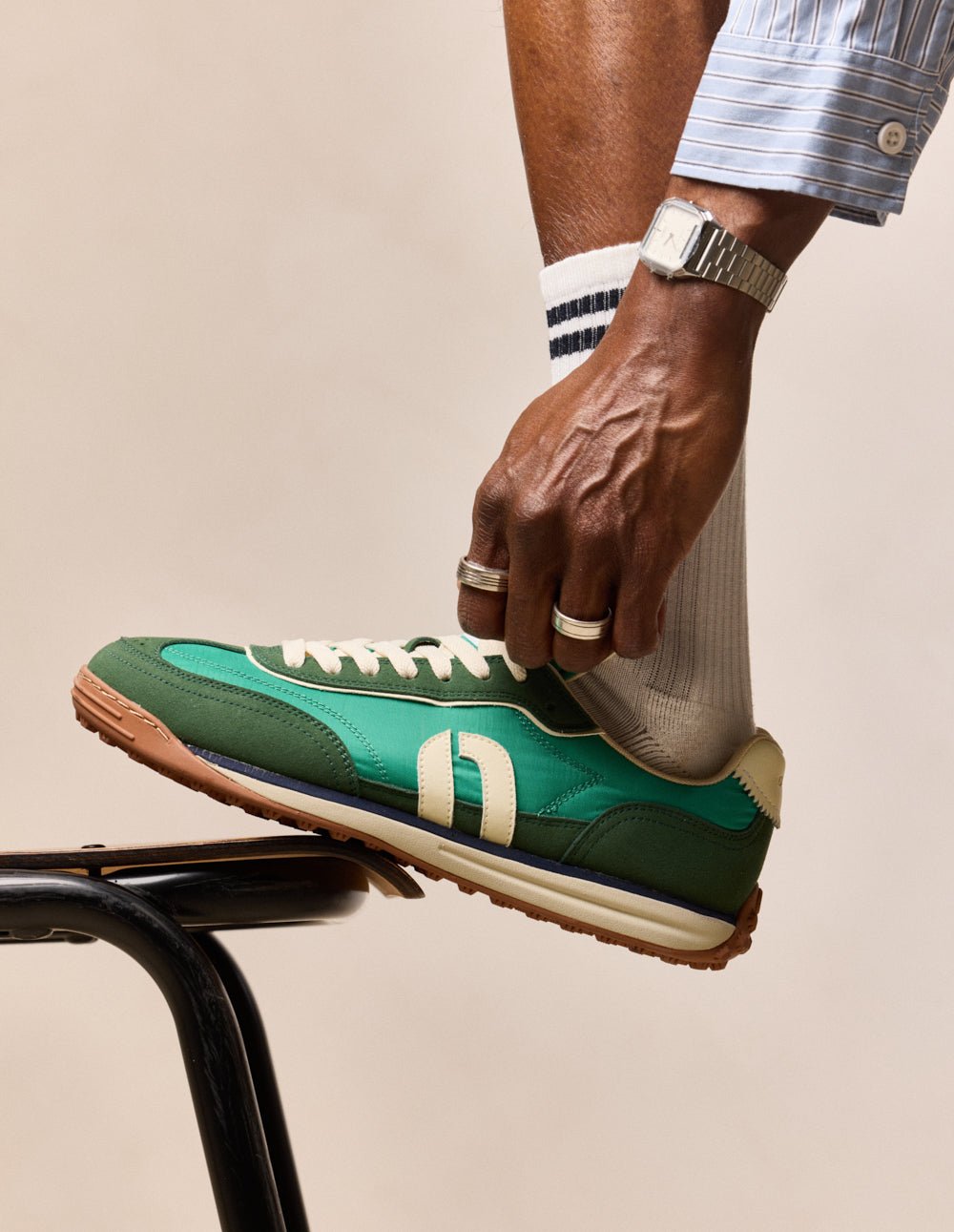 Baskets basses ODAJE Kaki