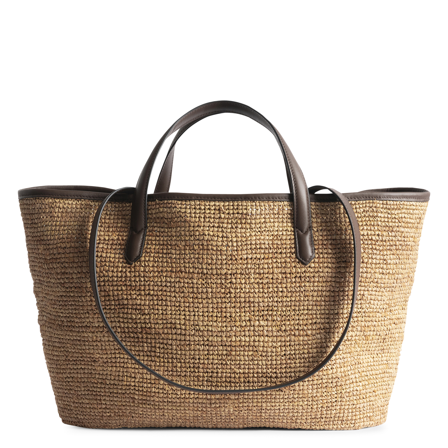 Sac cabas en raphia ZADIG&VOLTAIRE Marron