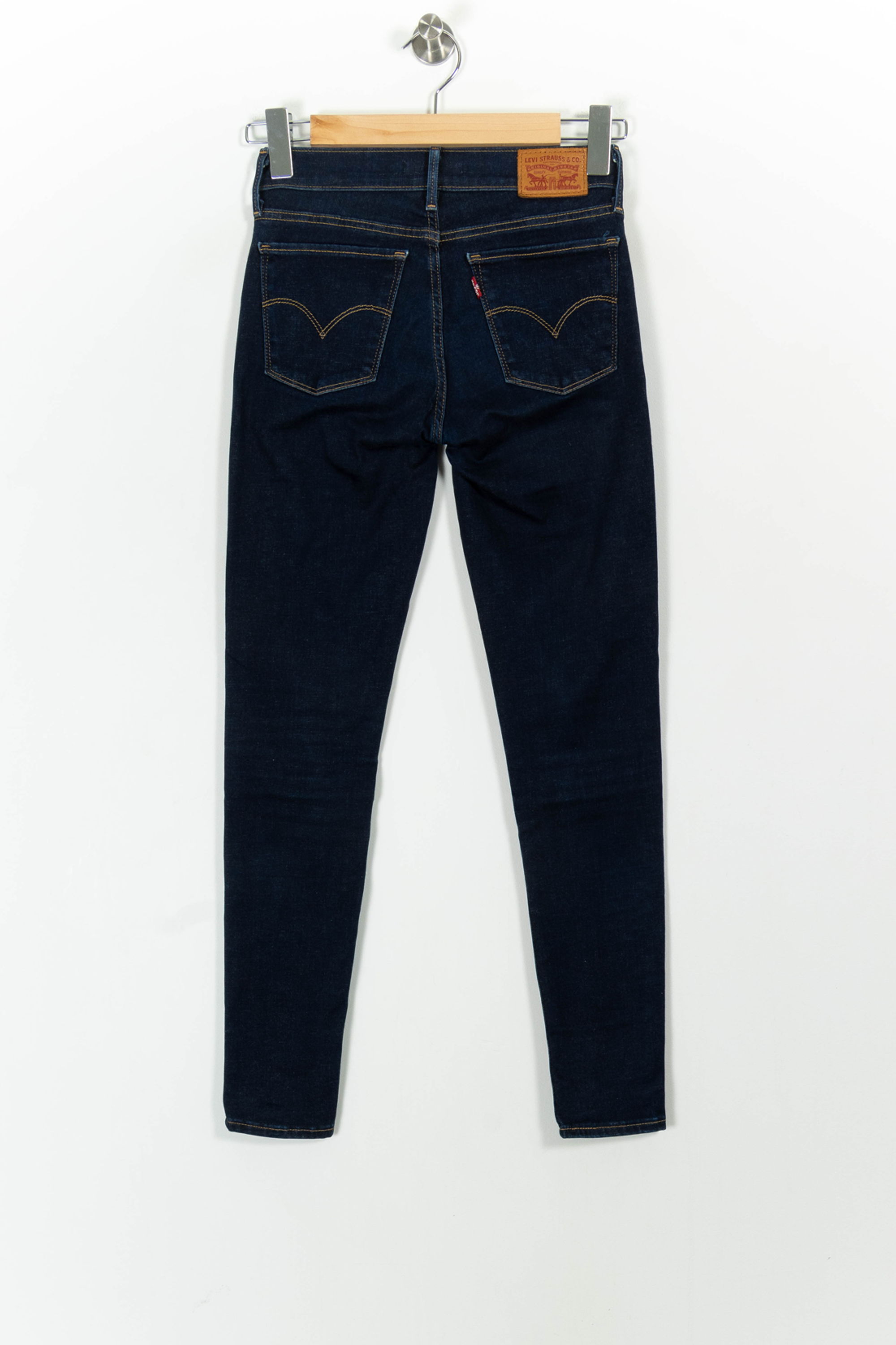 Cropped slim jeans with studs LEVI'S - Seconde main Blue