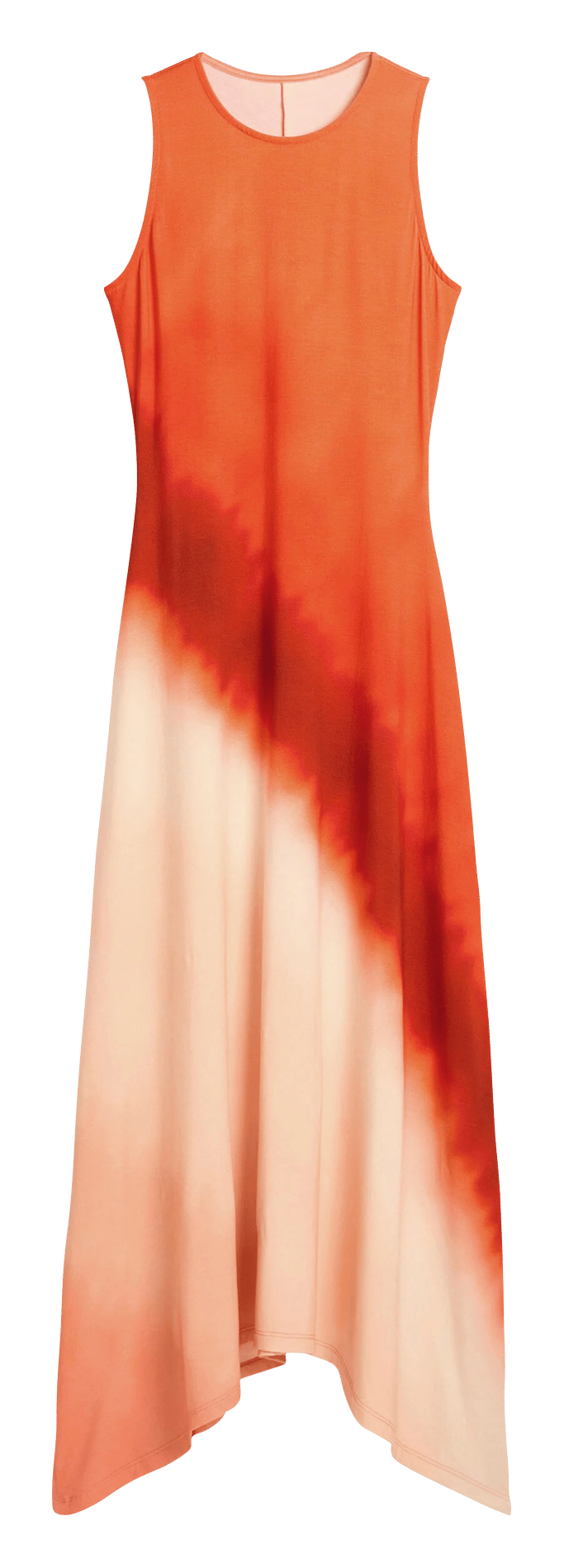 Robe longue asymétrique DESIGUAL Orange