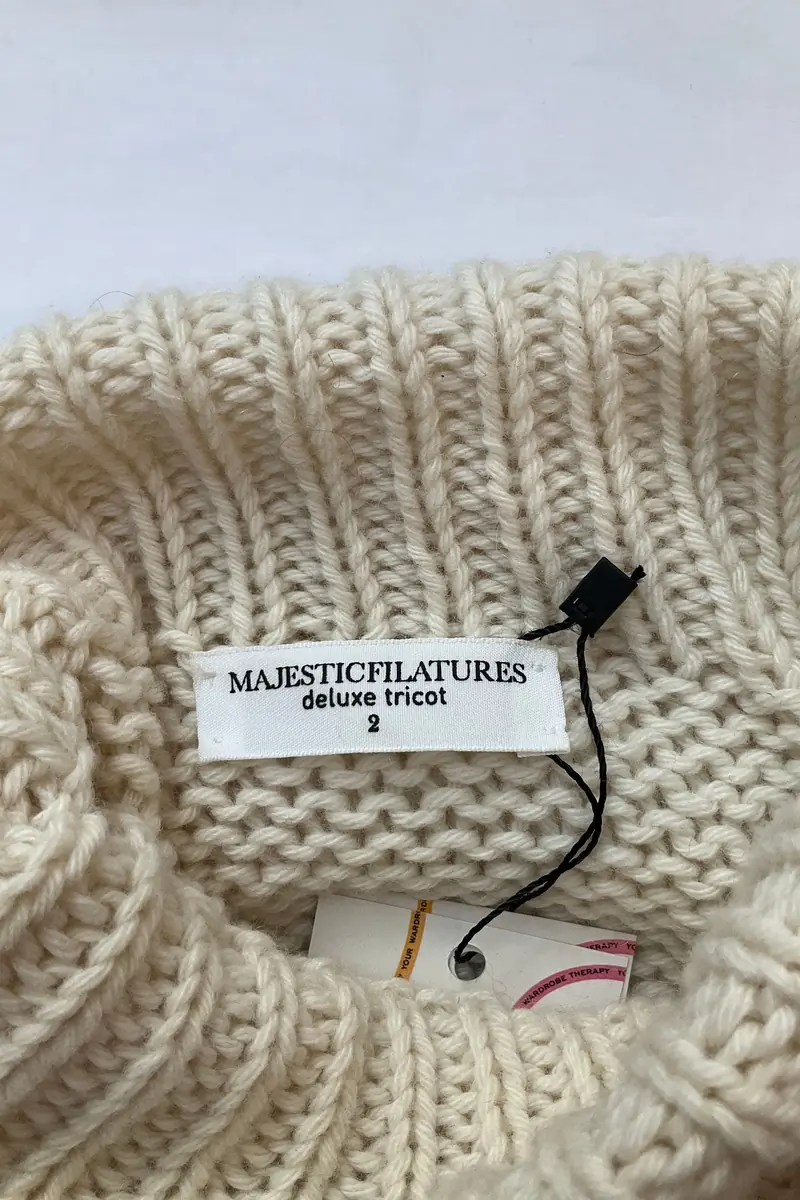 Sweater MAJESTIC FILATURES - SECONDE MAIN Beige