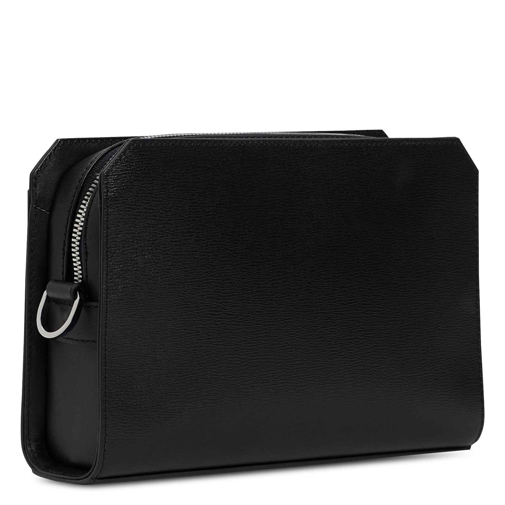 Pochette zippée en cuir LE TANNEUR Zwart