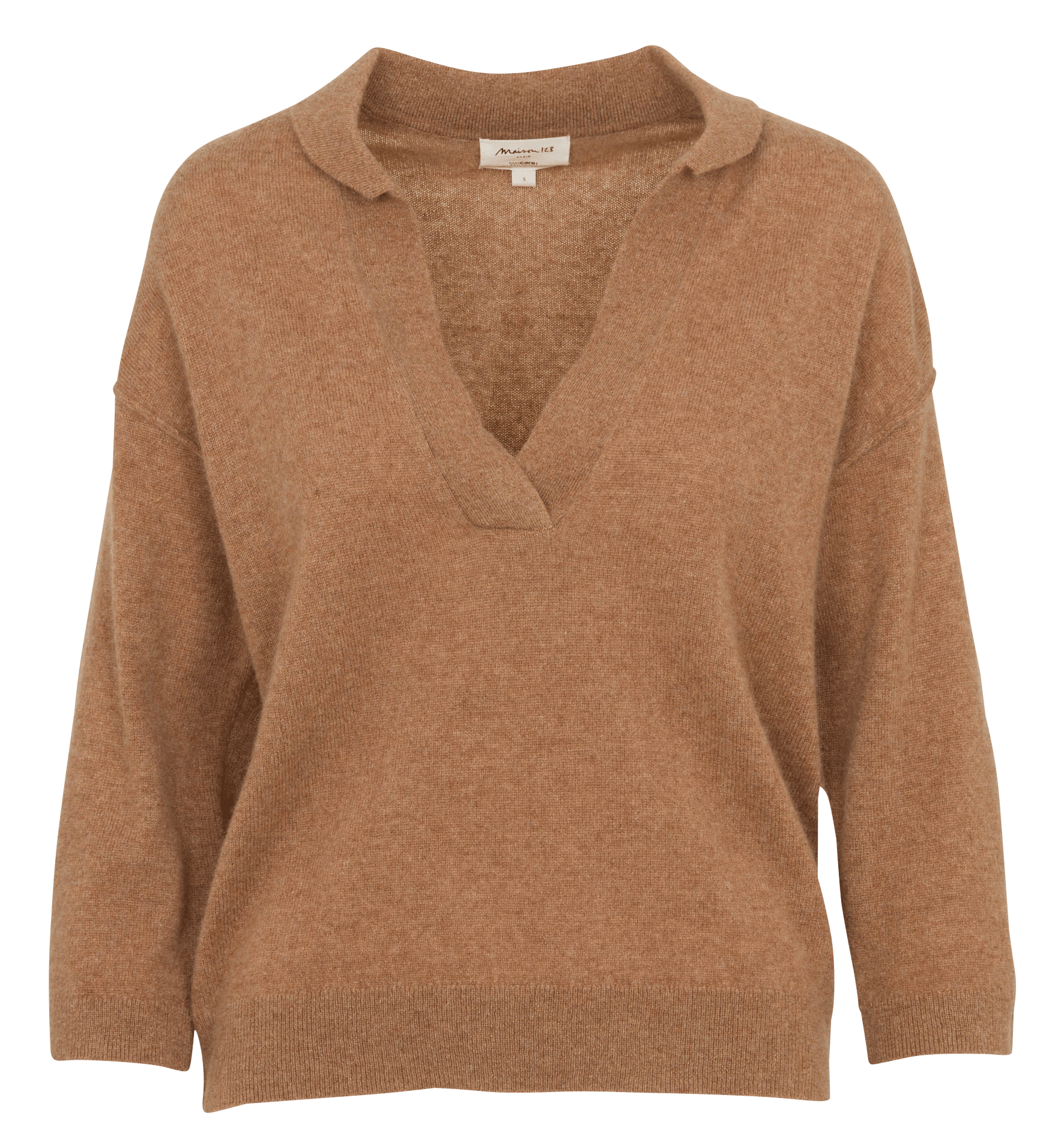 V-neck oversized cashmere sweater MAISON 123