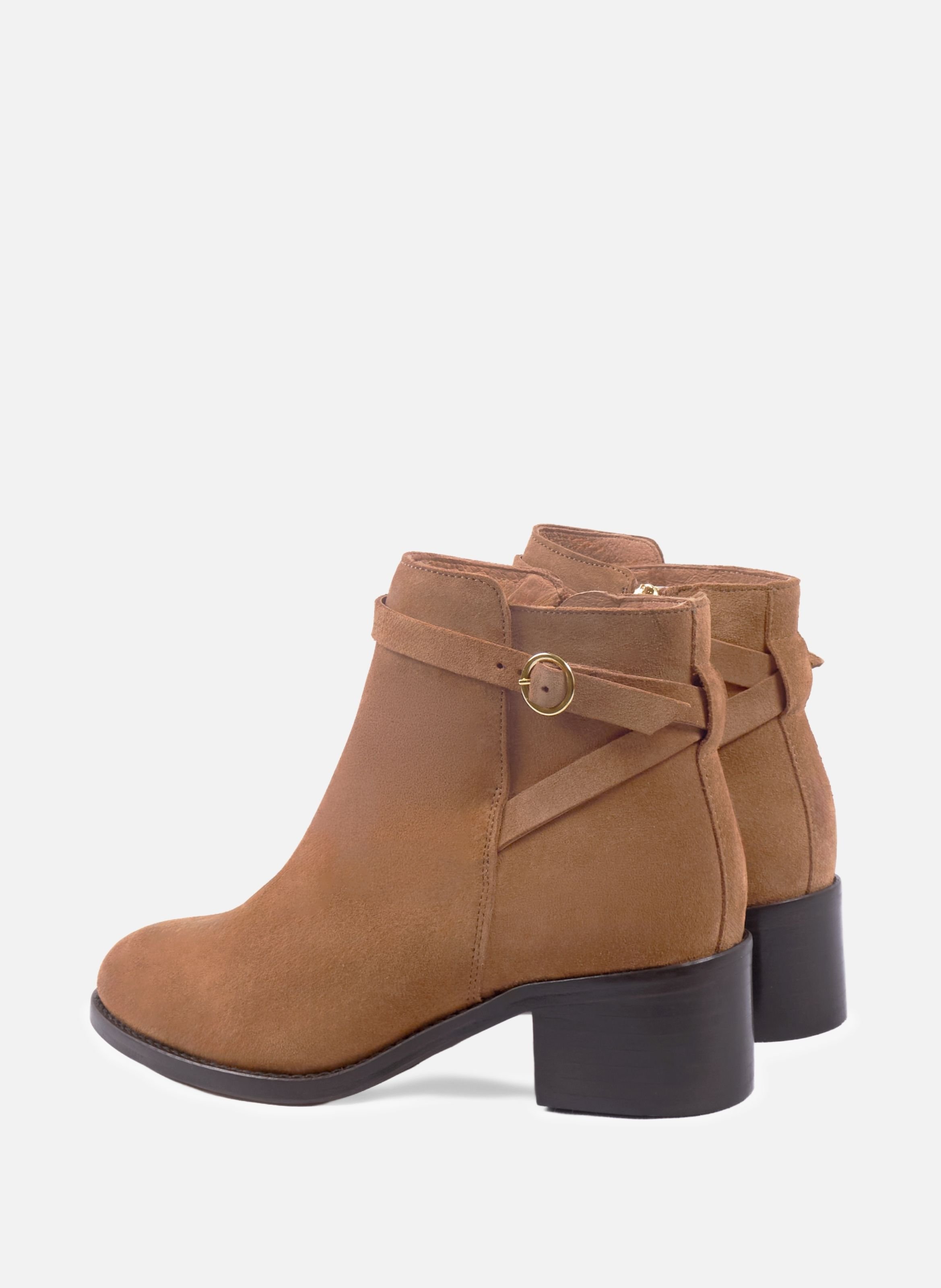 Suede riding boots JULES & JENN Brown