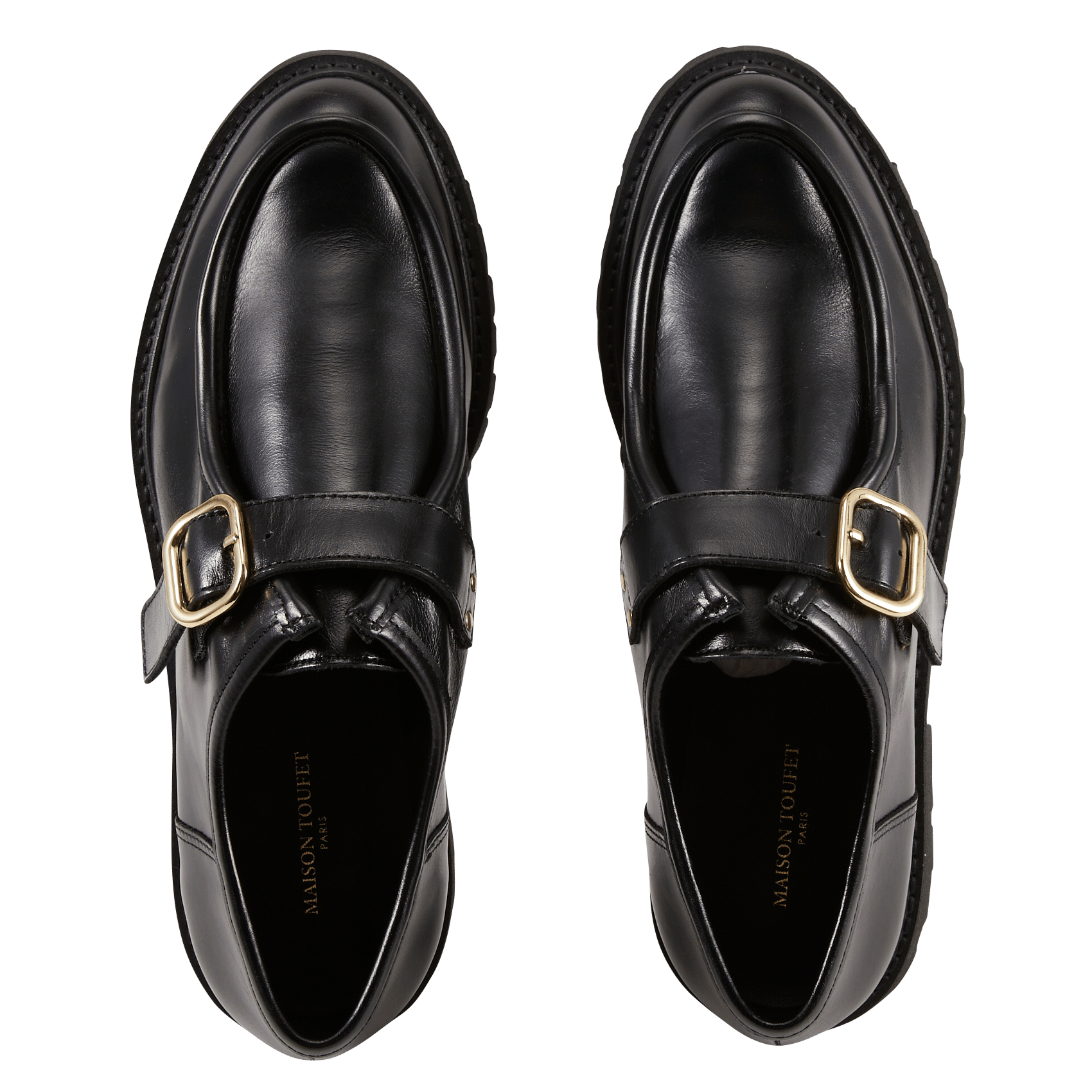 Leren mocassins MAISON TOUFET Zwart