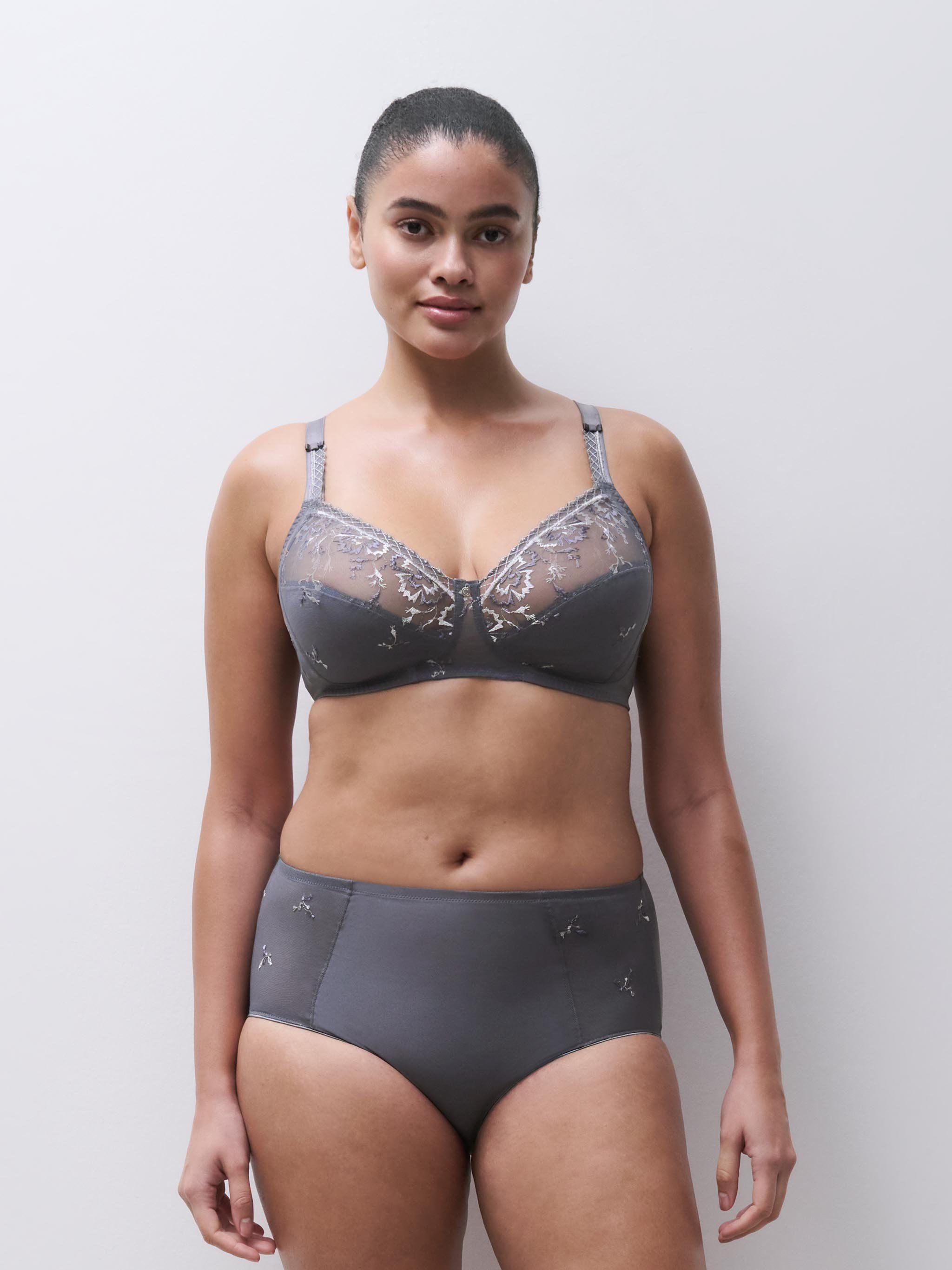 High-waisted panties | Grey CHANTELLE Women