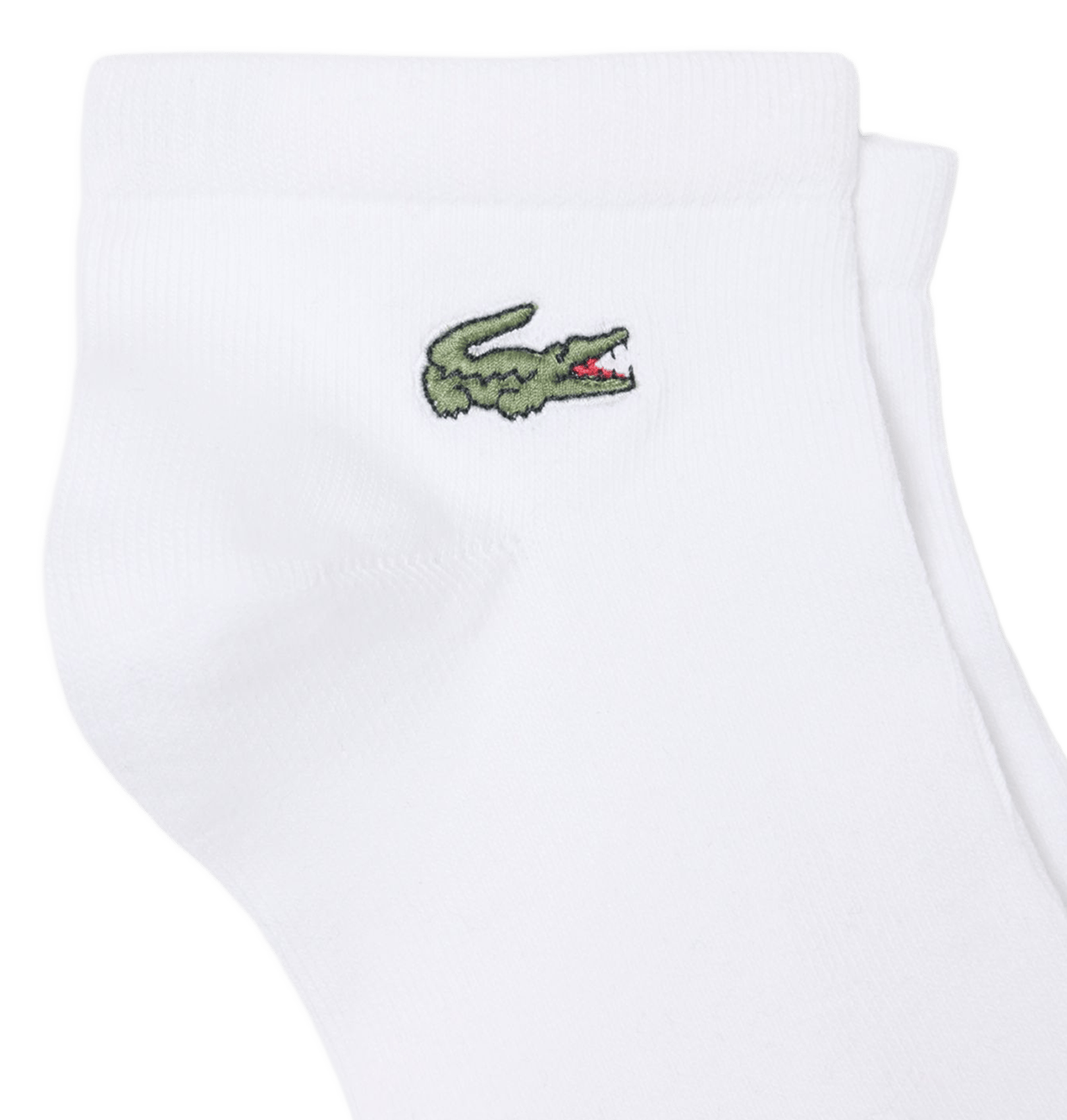 Set of 3 pairs of plain socks in blended cotton LACOSTE White