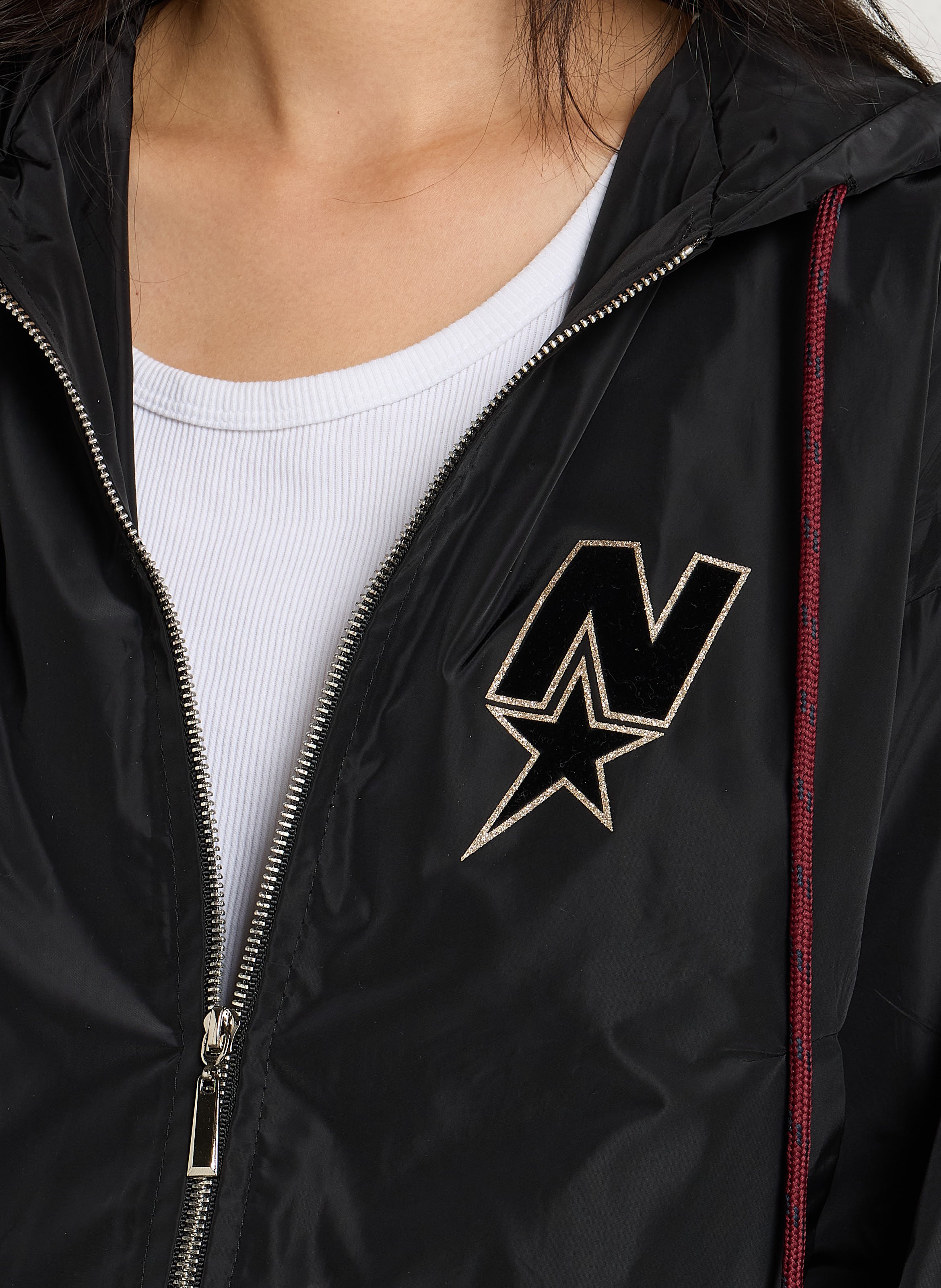 Veste droite à capuche NEWTONE Noir
