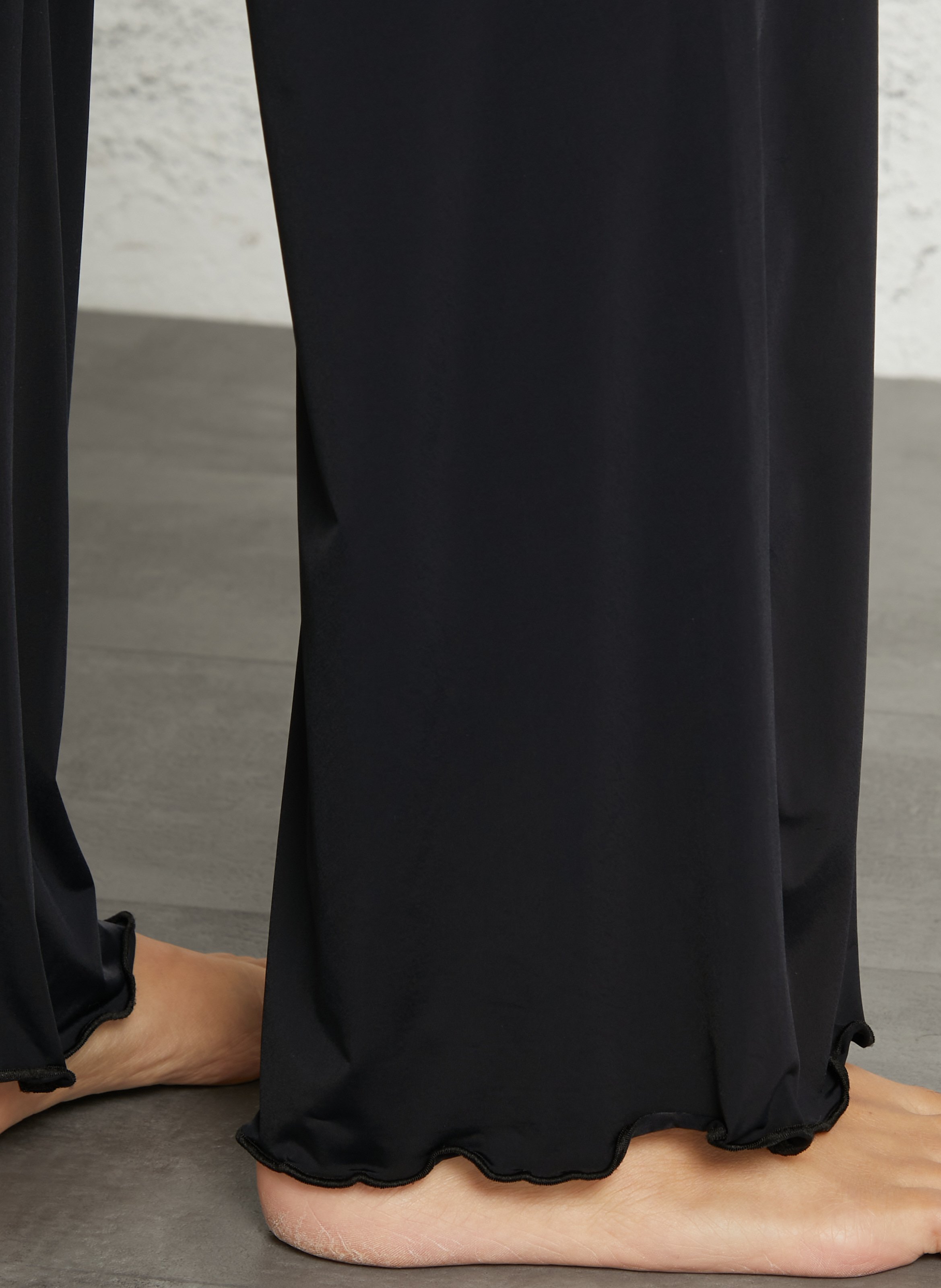 Gerippte Taillenhose LA NOUVELLE Schwarz