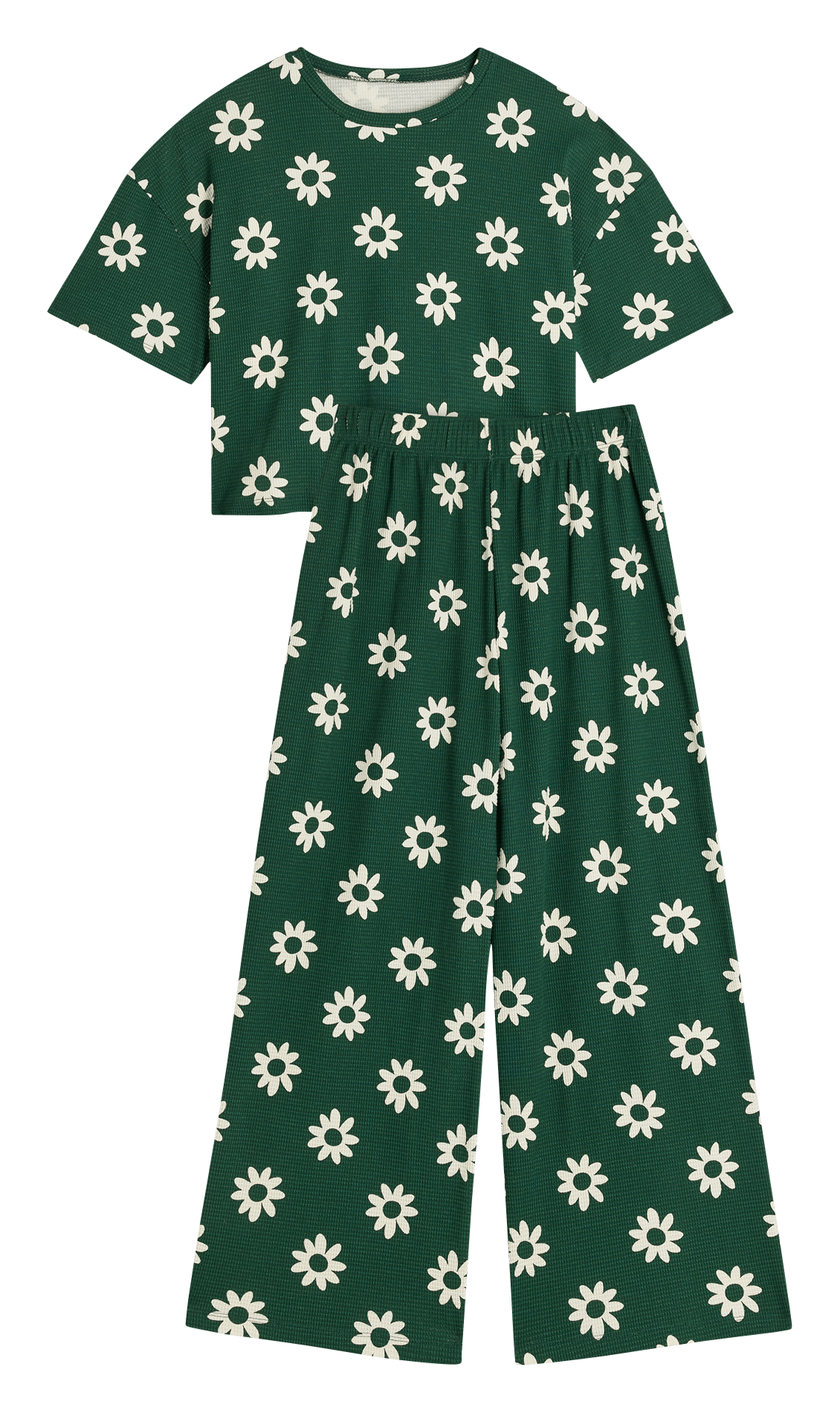 Ensemble de pyjama long ample imprimé WE ARE JOLIES Vert