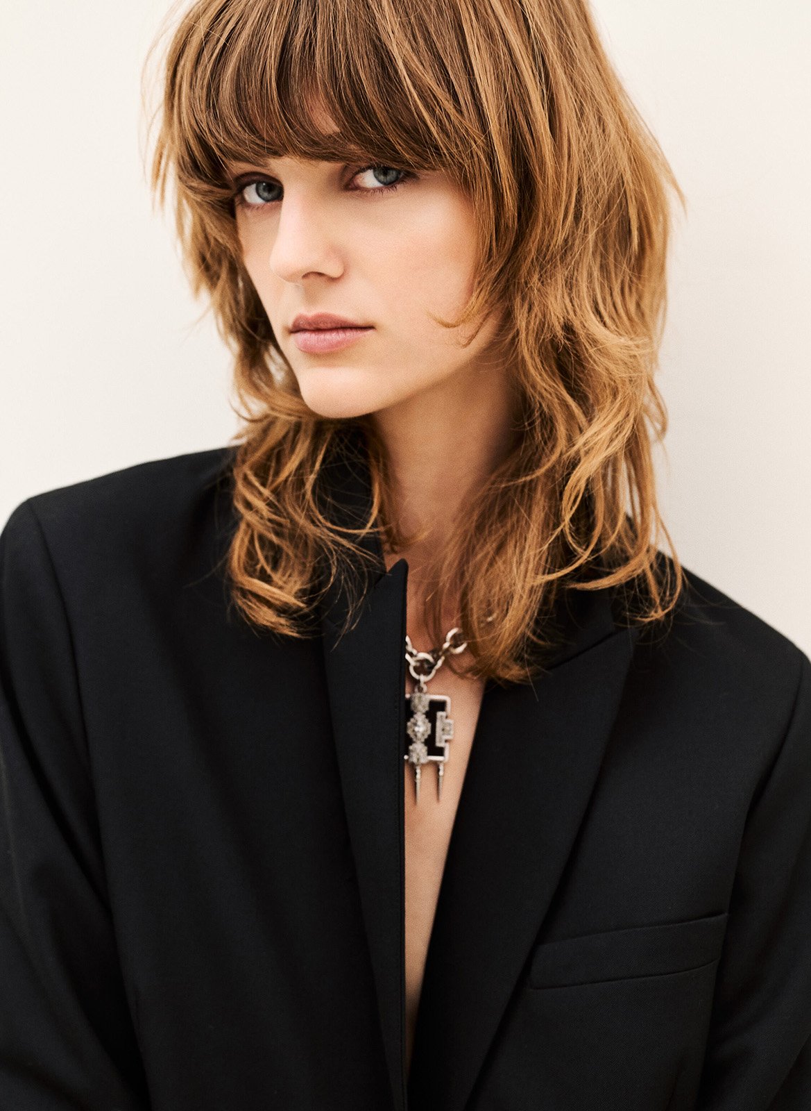 Veste tailleur oversize unie BA&SH Noir