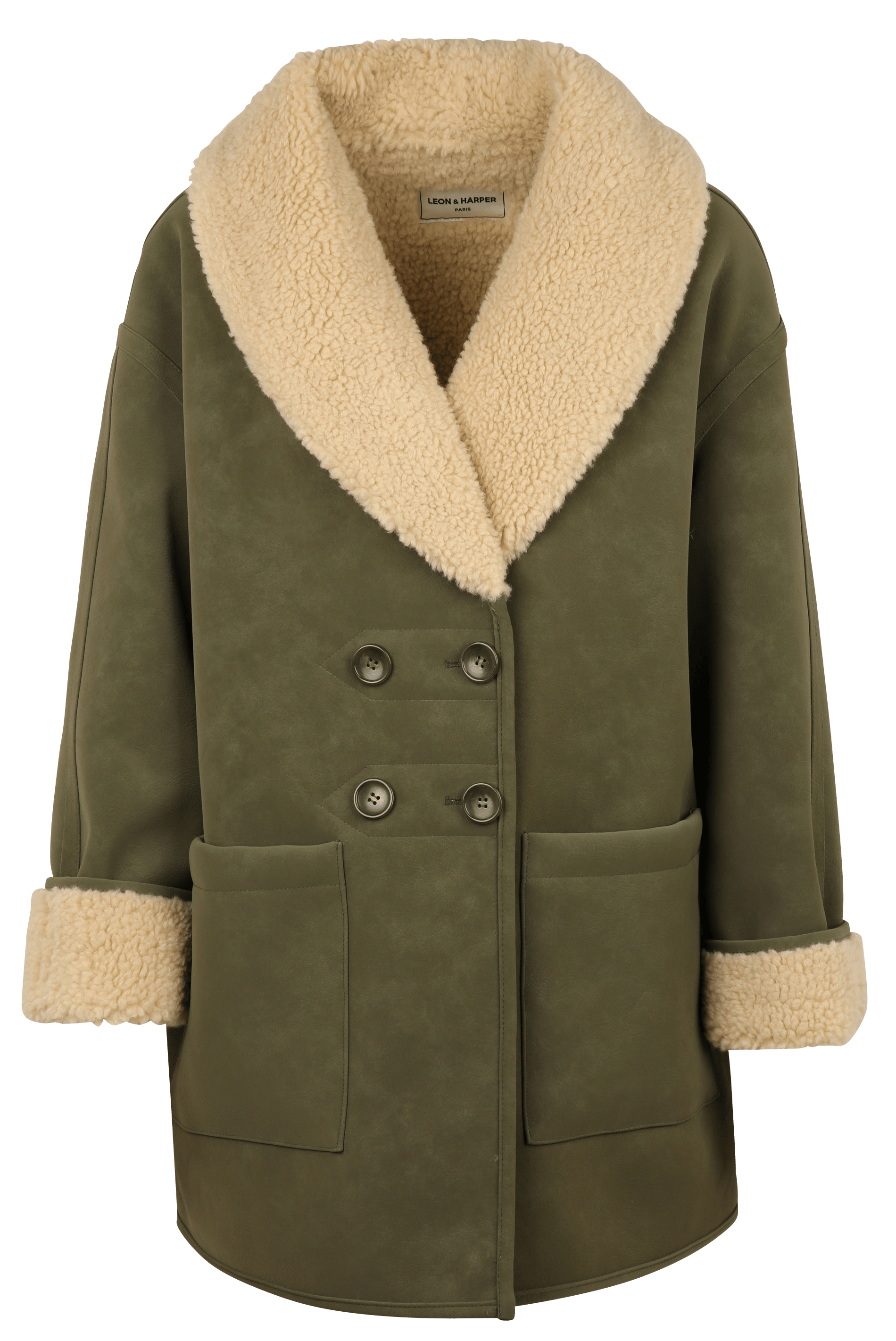 Oversized jacket with shawl collar LEON & HARPER