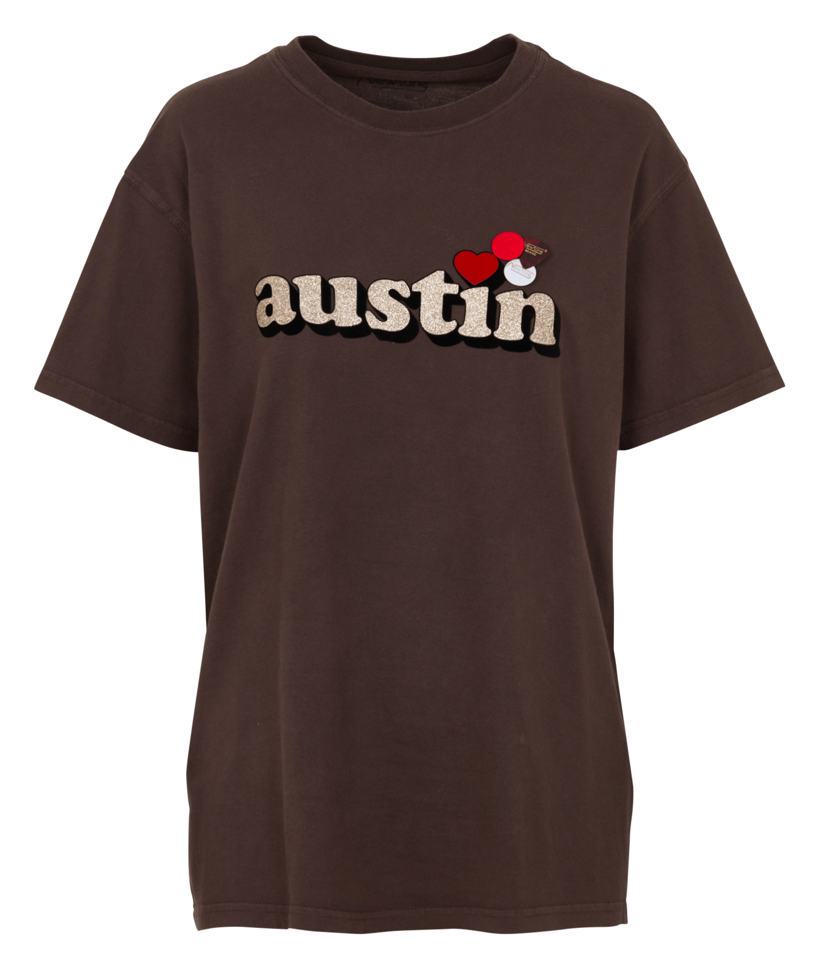 Tee-shirt droit col rond en coton NEWTONE