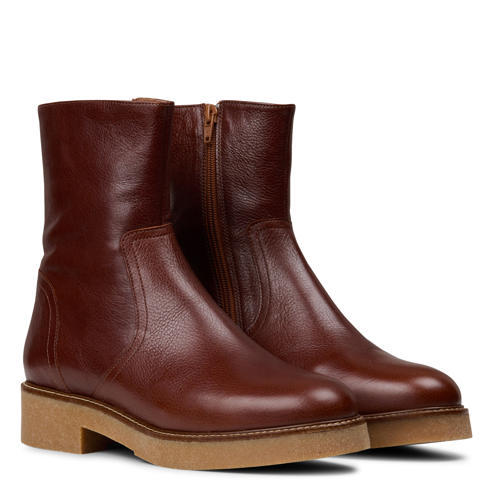 Stiefeletten aus Veloursleder | Braun MELLOW YELLOW Damen