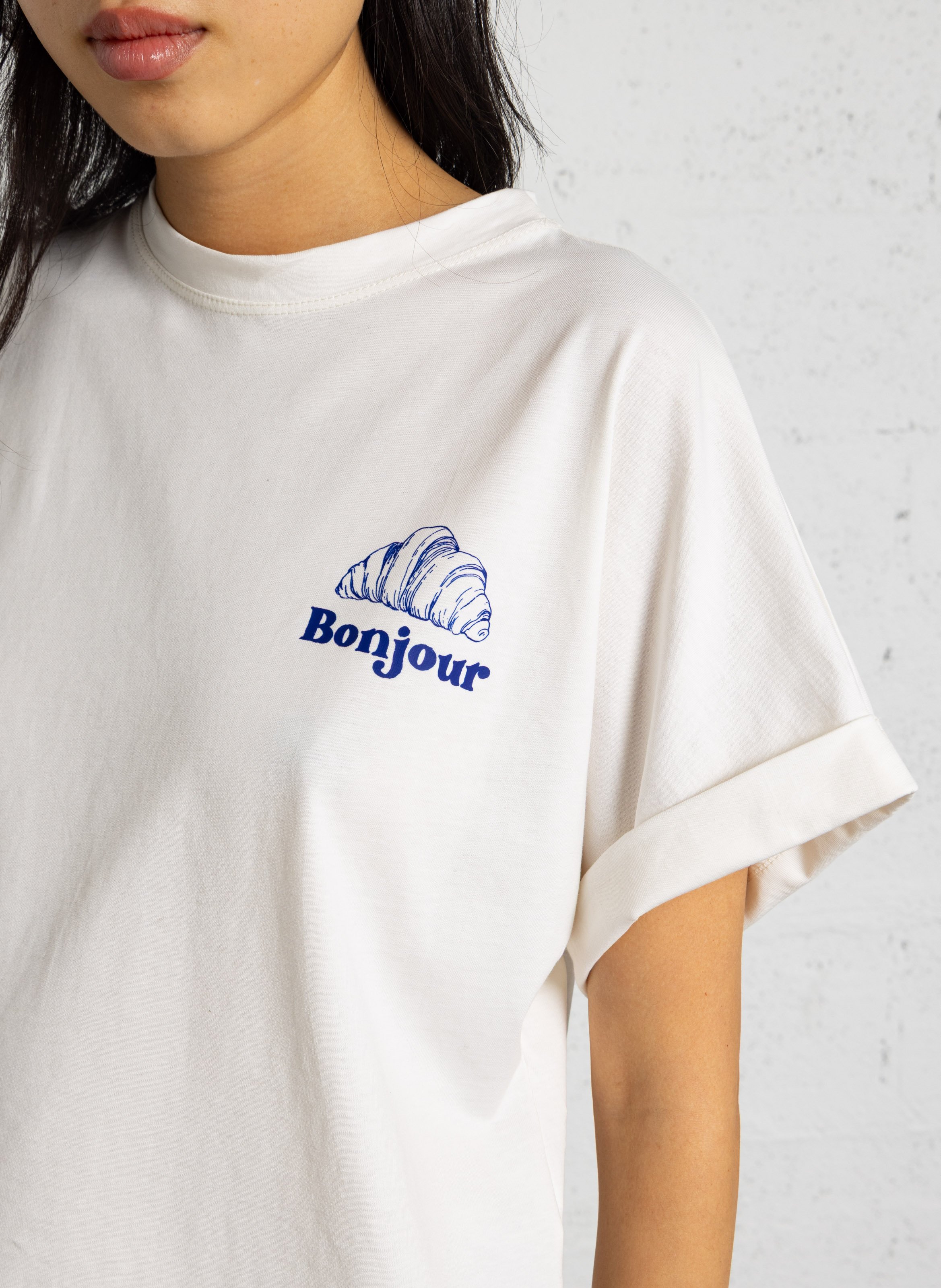 V-neck T-shirt PLEASE Beige