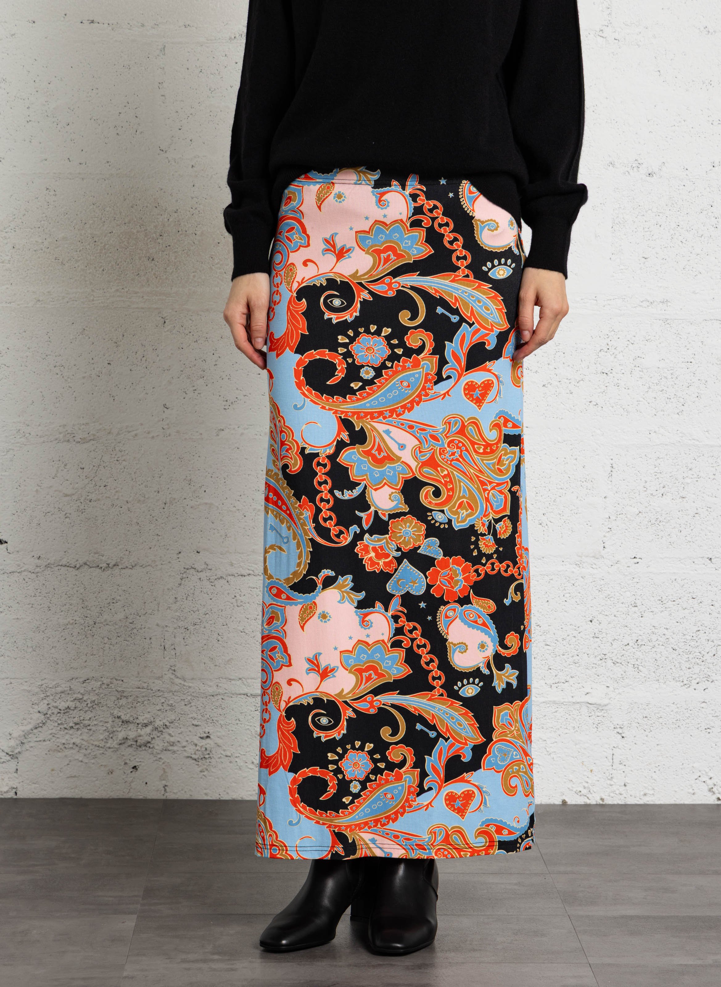 Lange rok met print NEVER FULLY DRESSED