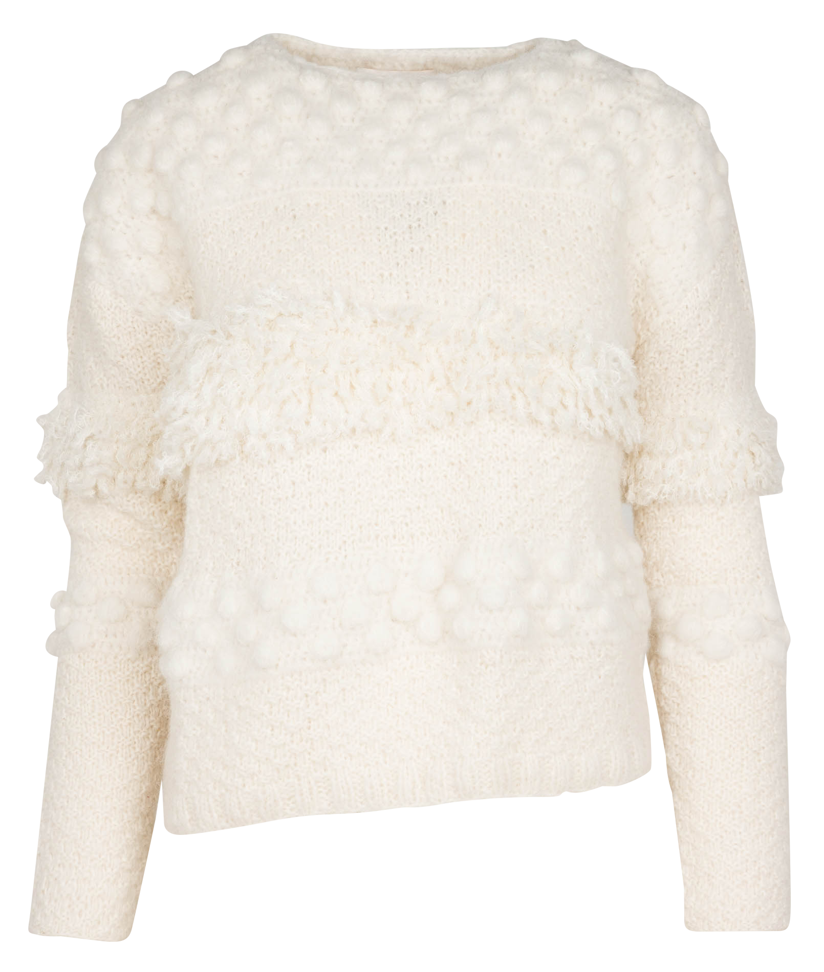 Round-neck alpaca-blend jumper STELLA PARDO Beige