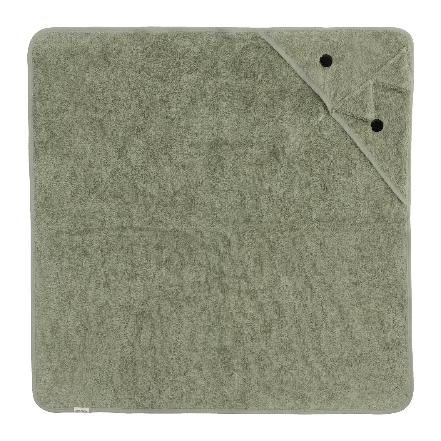 Dinosaur hooded towel KINDSGUT Green