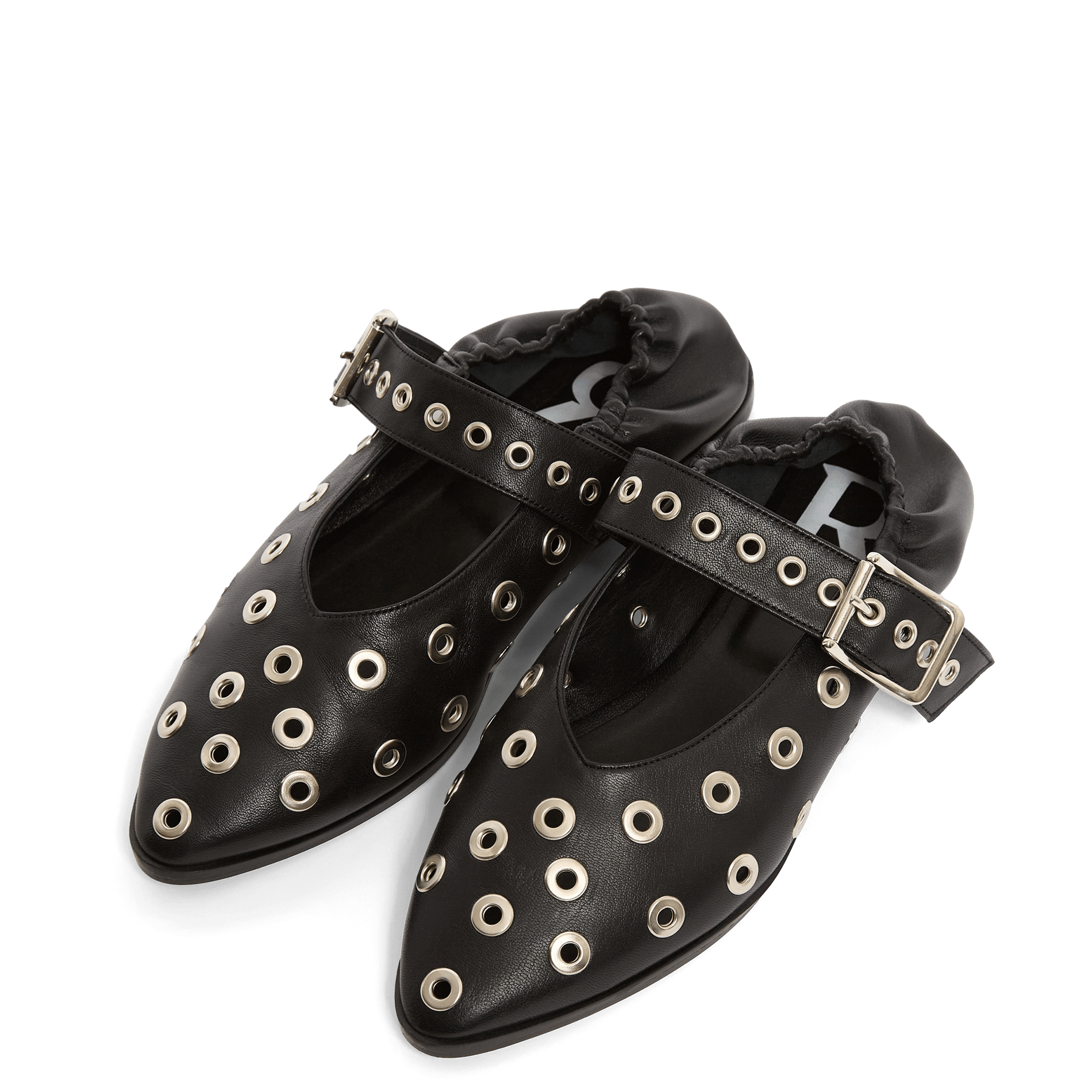 Leren Ballerina's Met Oogjes Noir Roseanna - Dames - Nederland