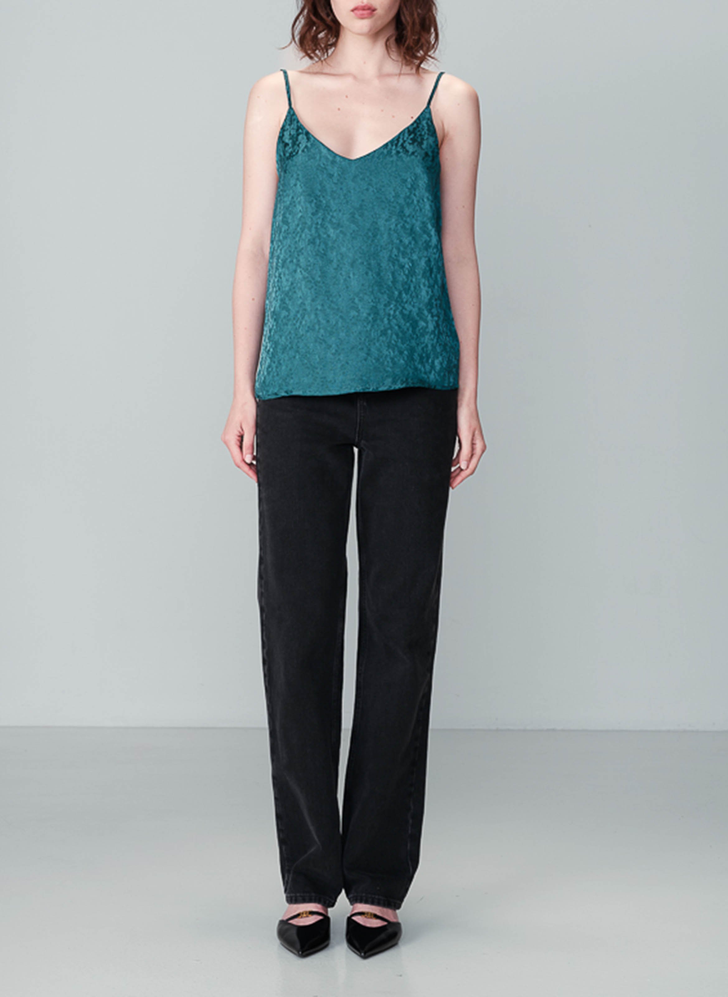 Débardeur droit en jacquard GRACE ET MILA Vert