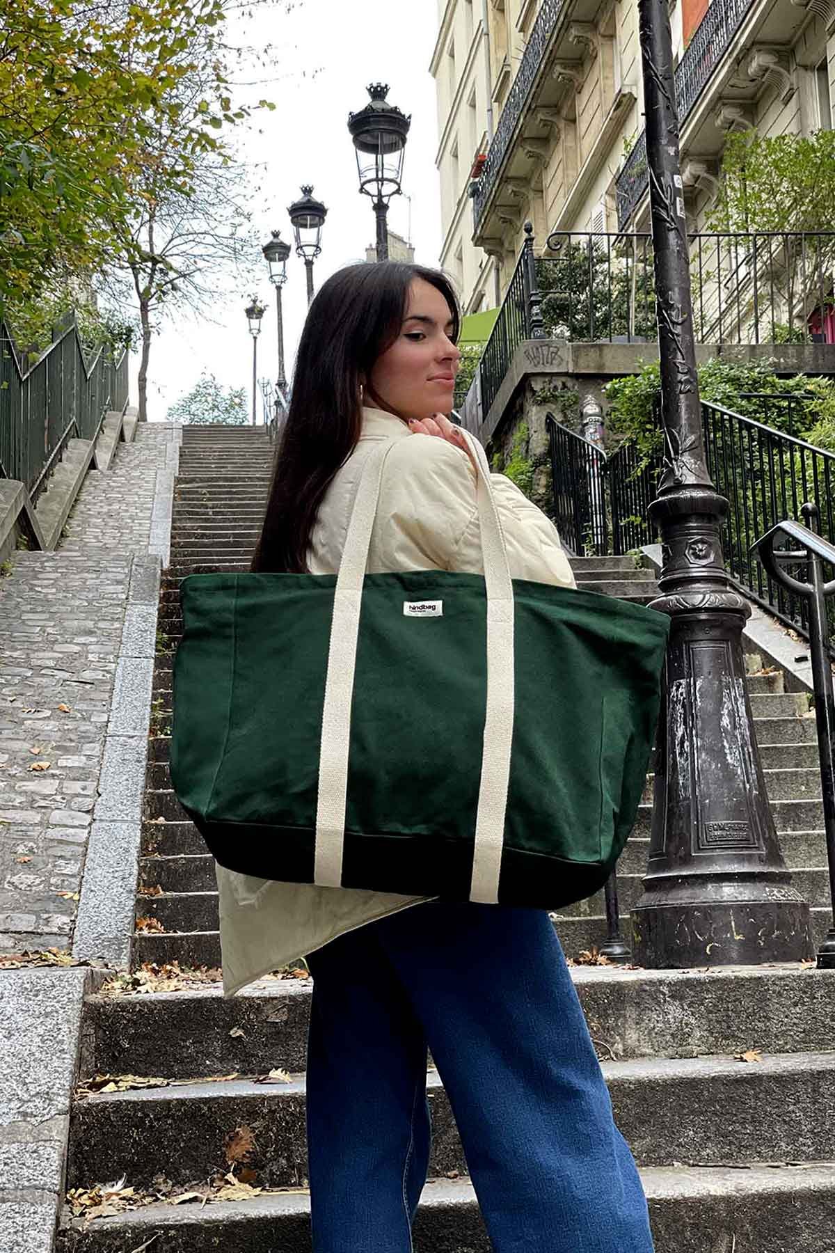 Cotton tote bag HINDBAG Green