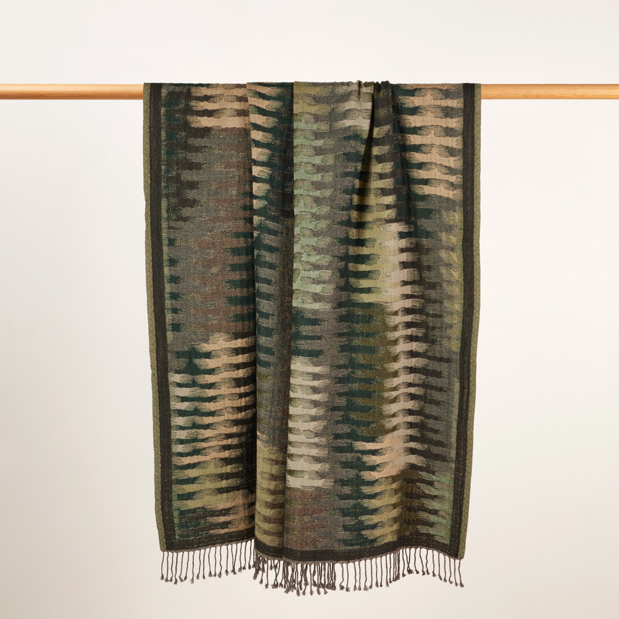 Plaid pure laine MADURA Vert