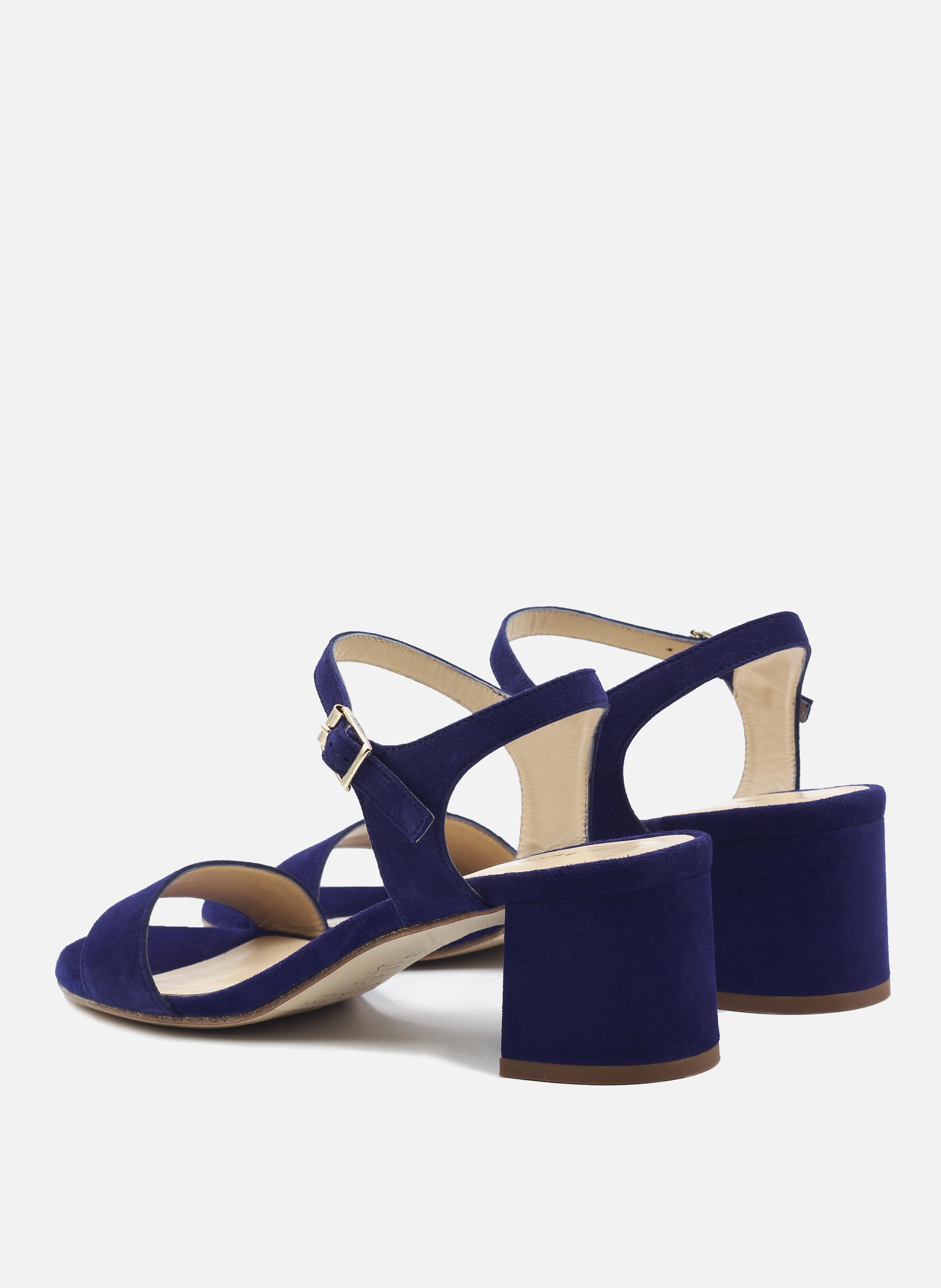 Medium heel suede sandals JULES & JENN Blue