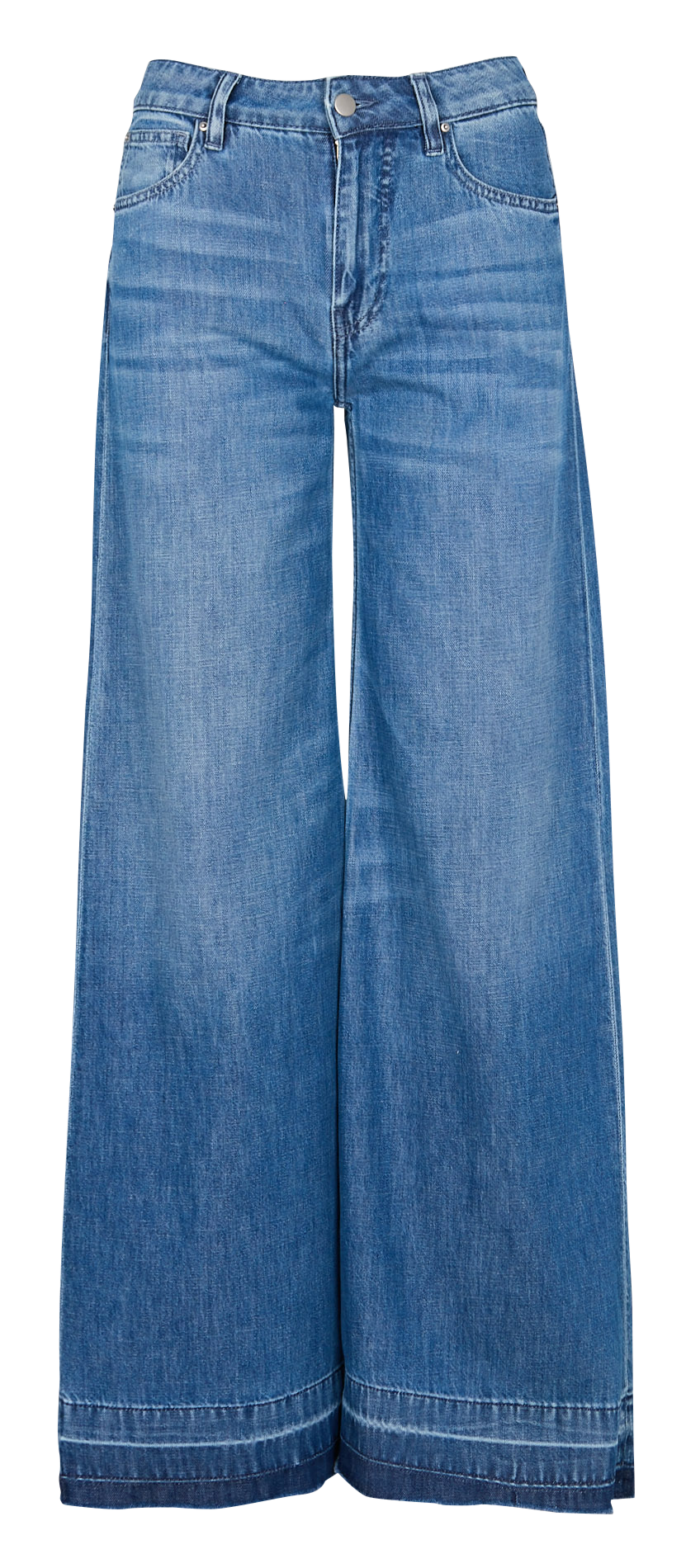 Katoenen, flared jeans met hoge taille ACQUAVERDE Blauw