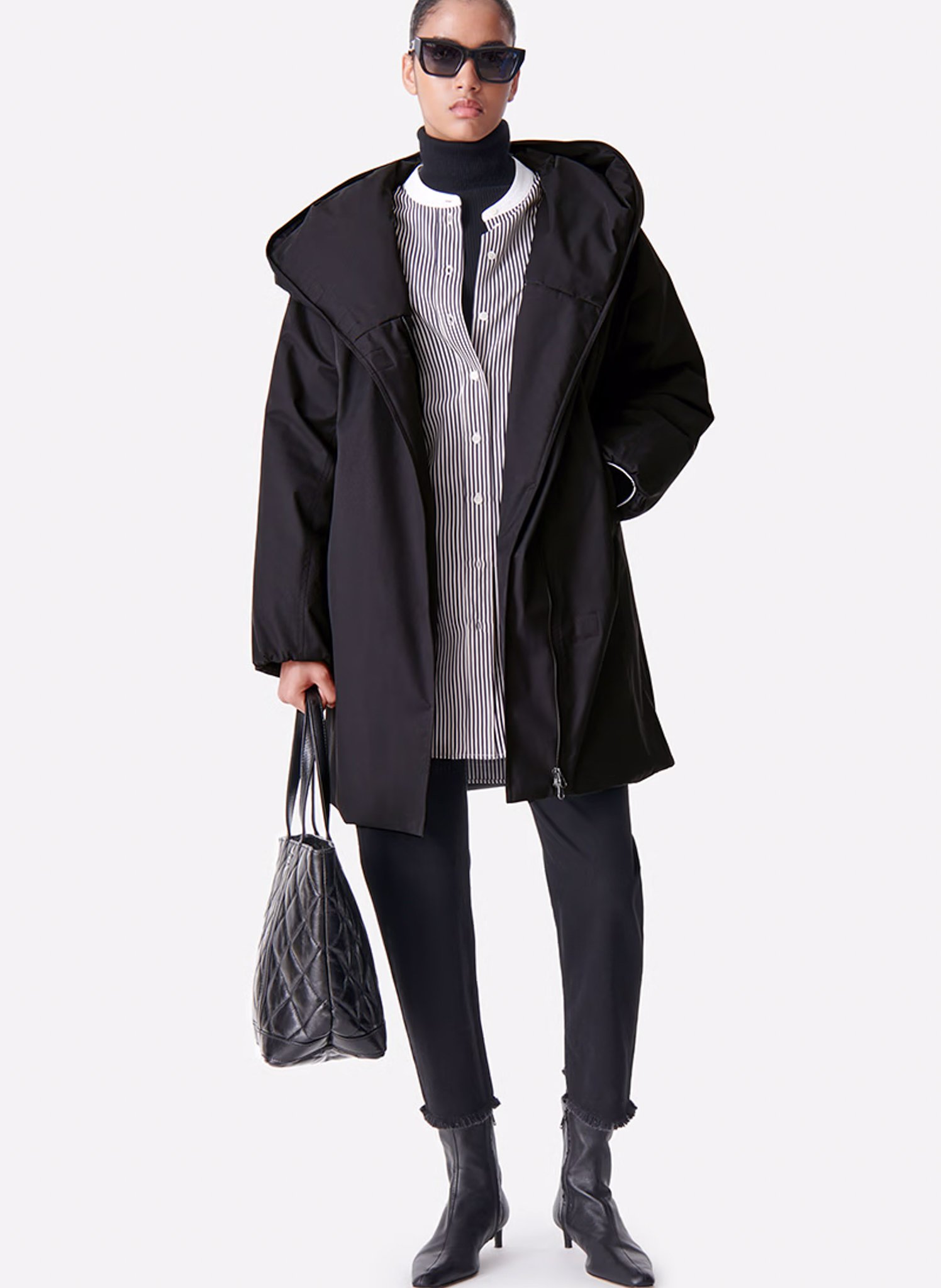 Jas met capuchon VANESSA BRUNO Zwart