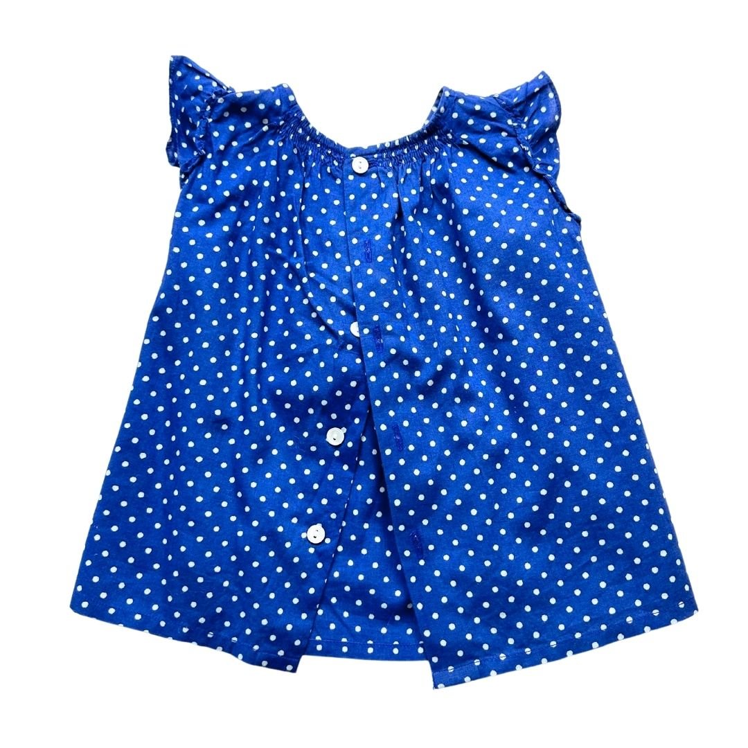 Blue baby blouse - 6 months BONPOINT - Seconde Main Blue