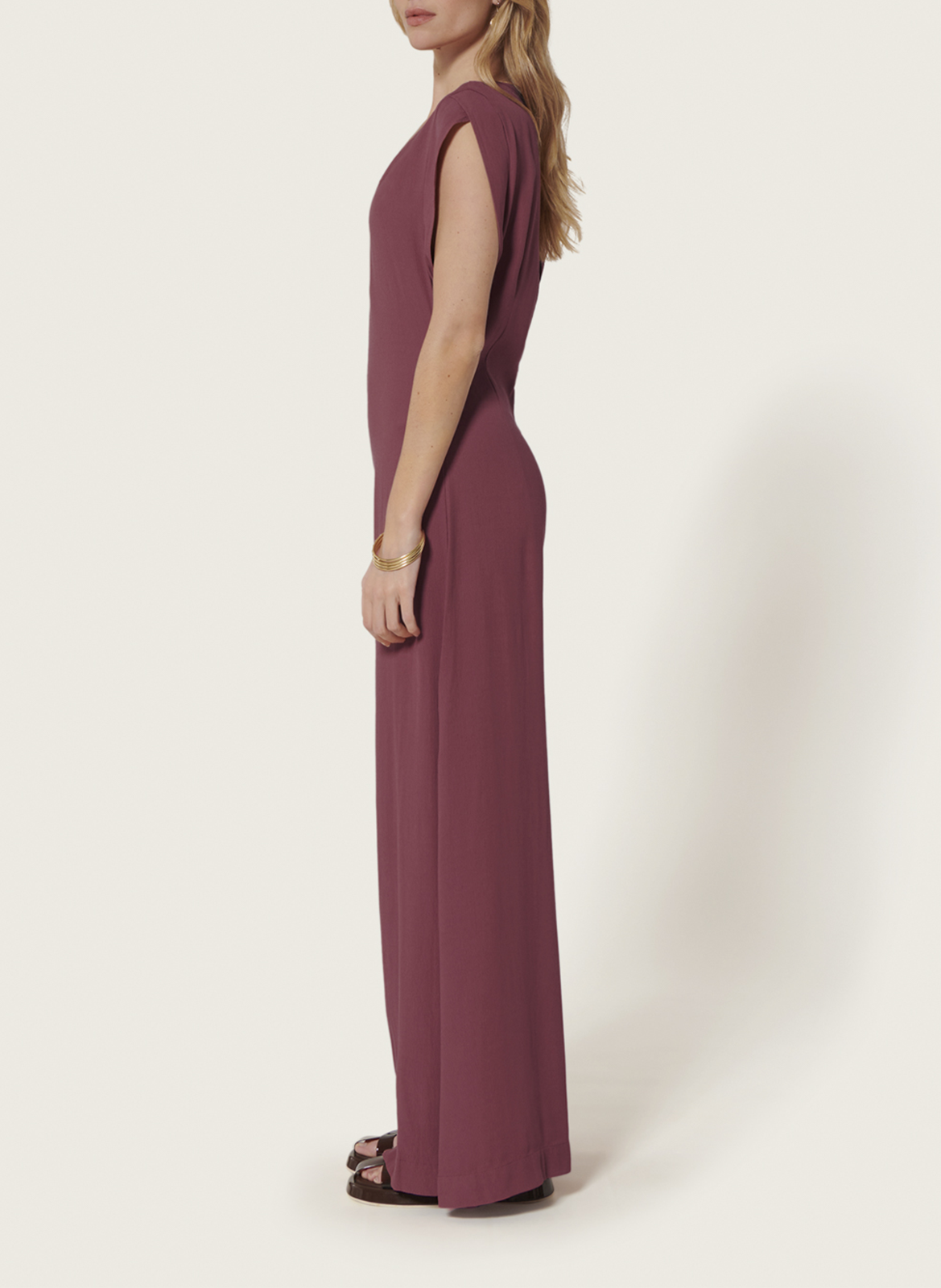 Combinaison large col V KARMA KOMA Rose