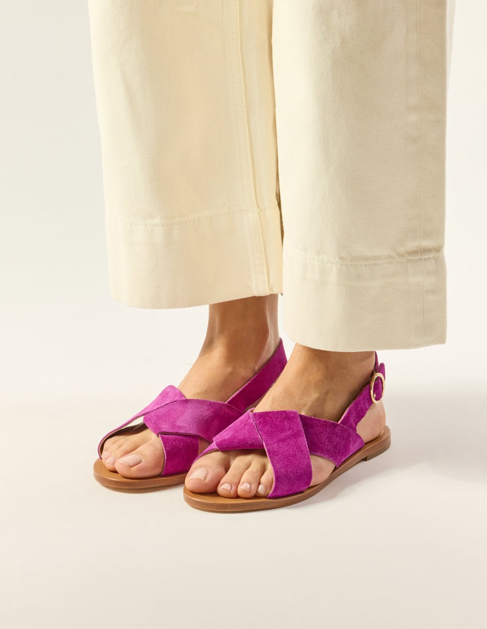 Faux leather sandals ODAJE EX. M.MOUSTACHE Pink