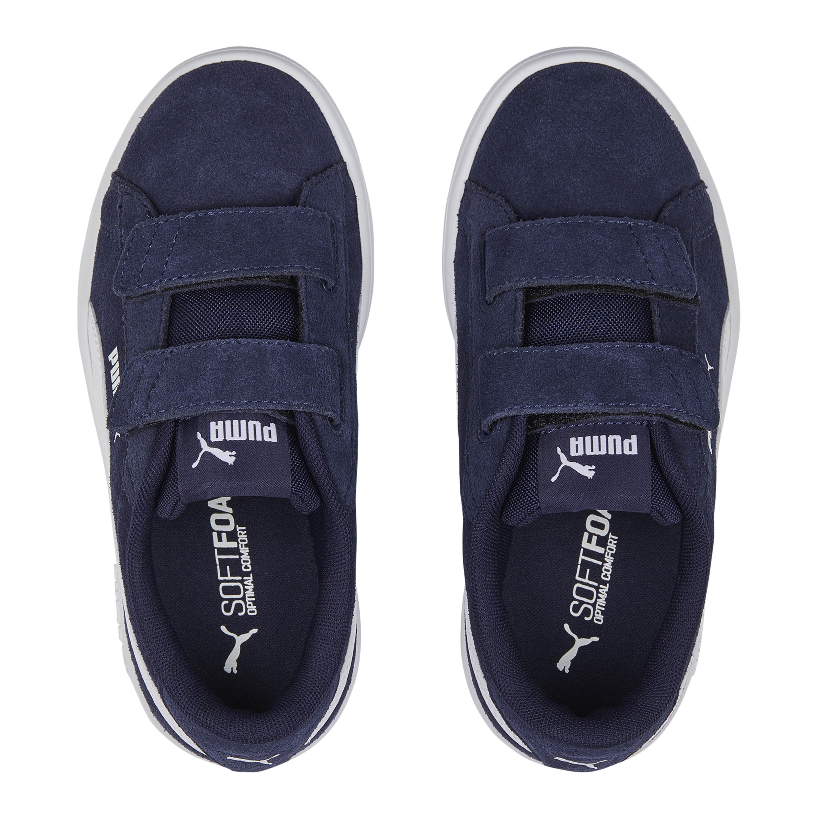 Junior leather smash sneakers PUMA Black