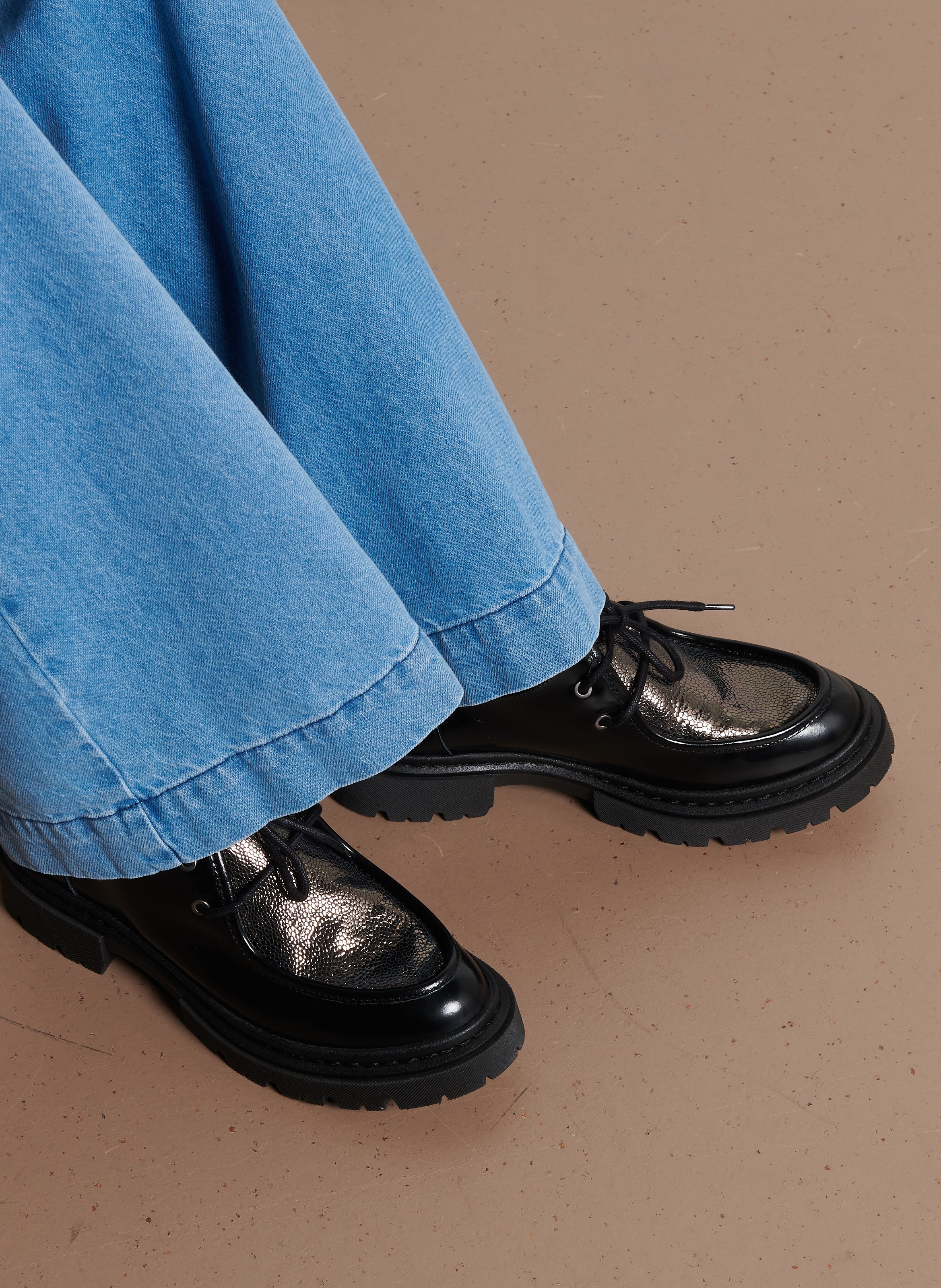 Derbies en cuir ONE STEP Noir