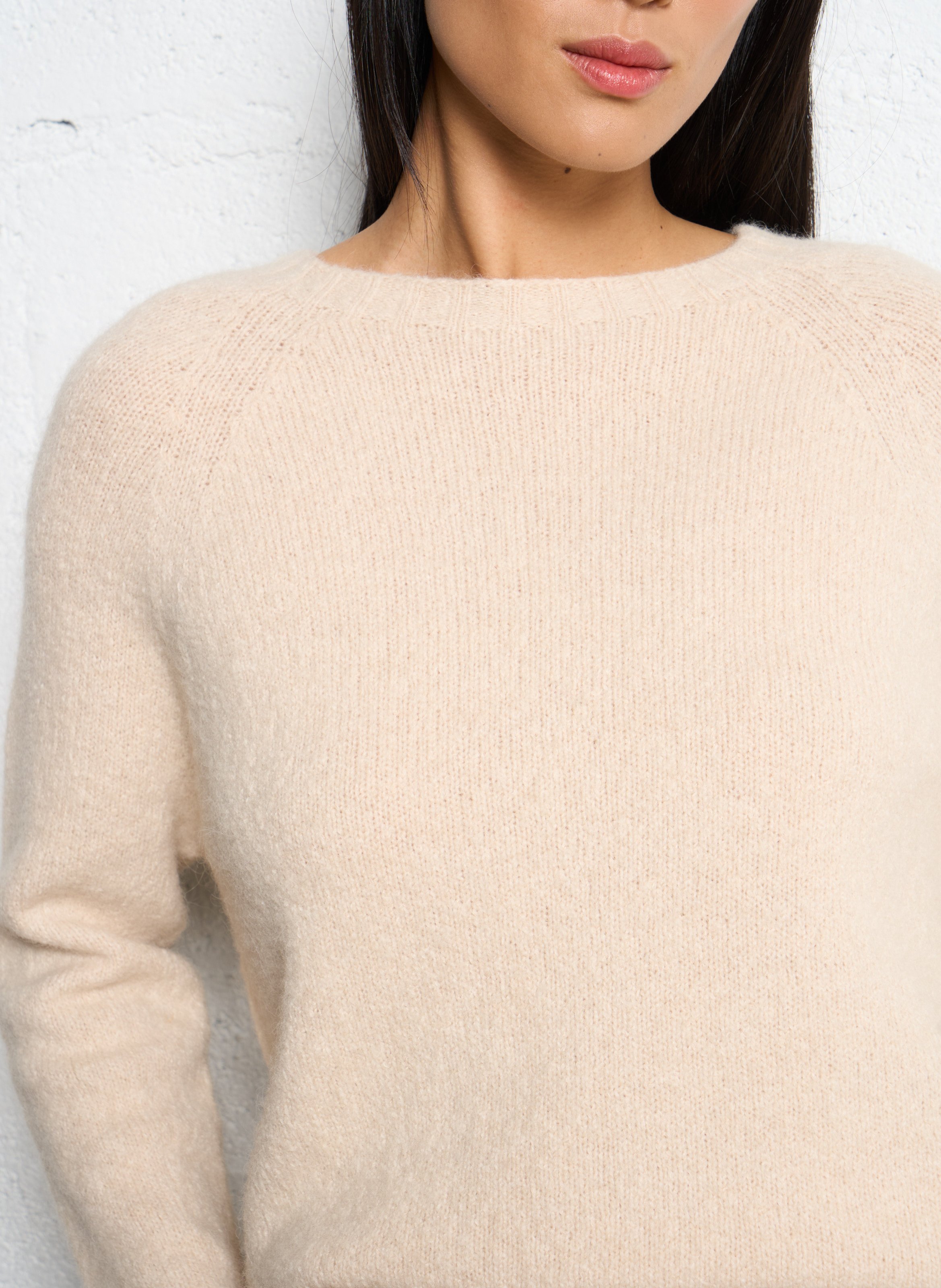 Pull droit en maille MAX MARA WEEK END Blanc