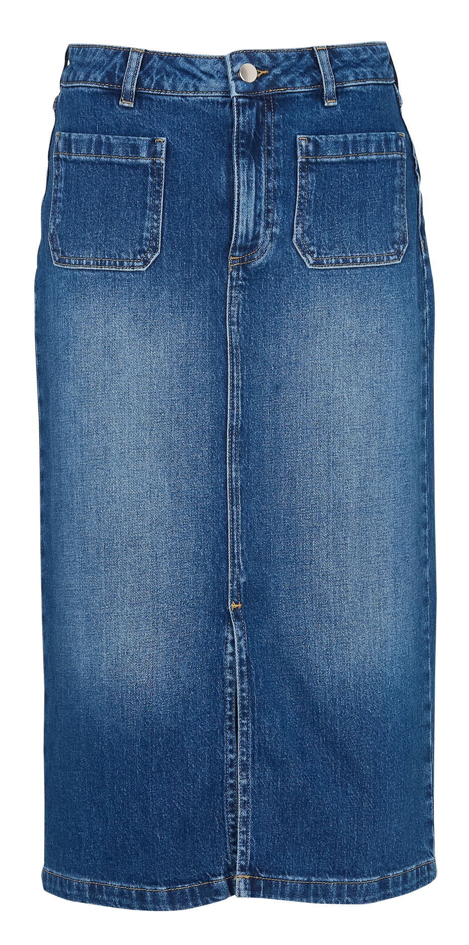 Slit denim midi skirt MAISON 123 Blue