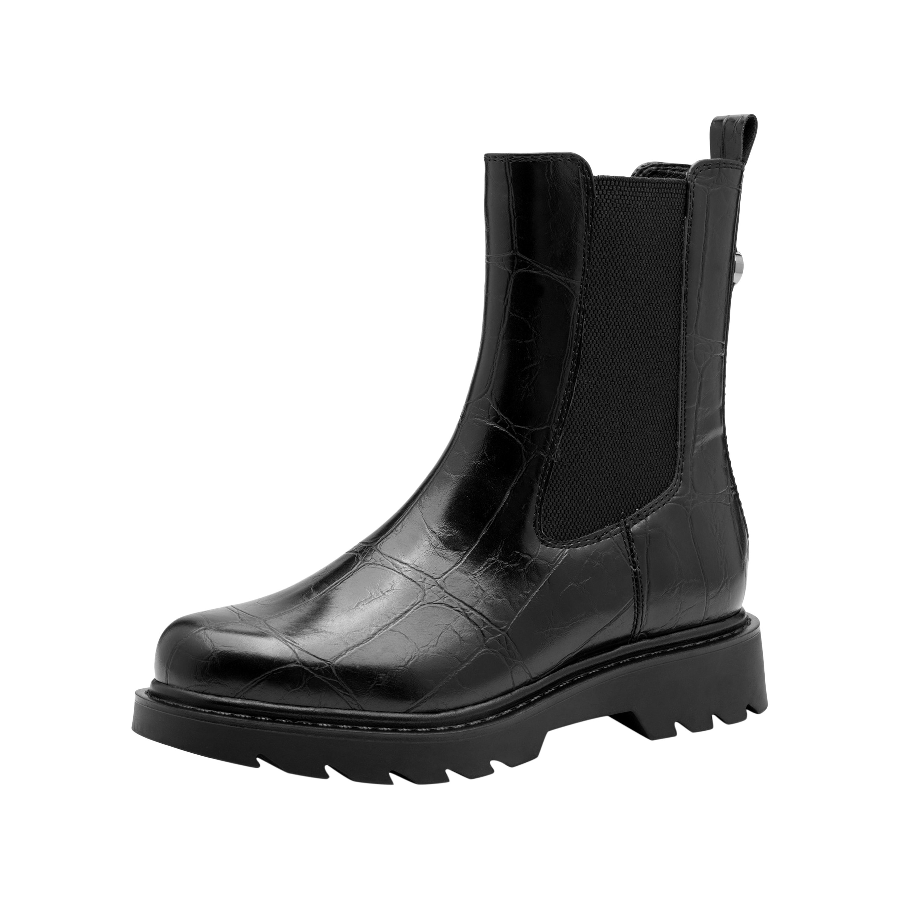 Slip-on booties TAMARIS Black