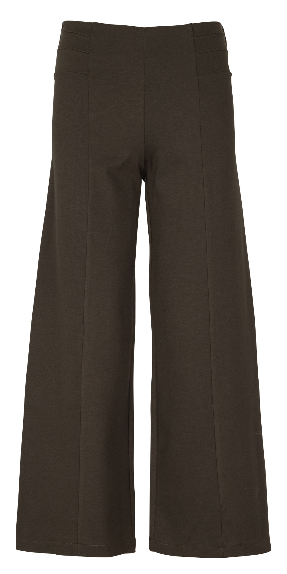 Cropped straight-leg pants LA FEE MARABOUTEE Brown