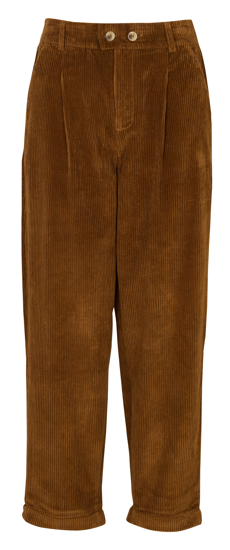 Rechte broek van biokatoen LEON & HARPER Bruin