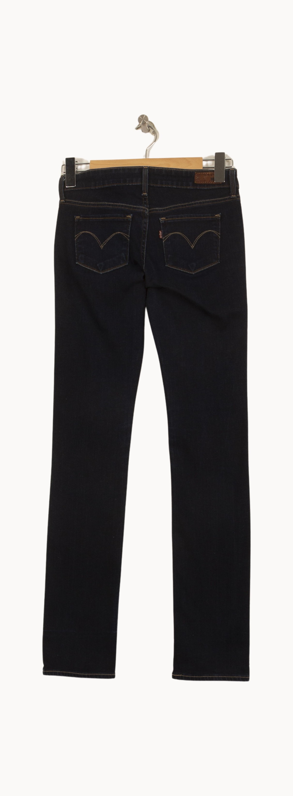 Cropped slim jeans with studs LEVI'S - Seconde main Blue