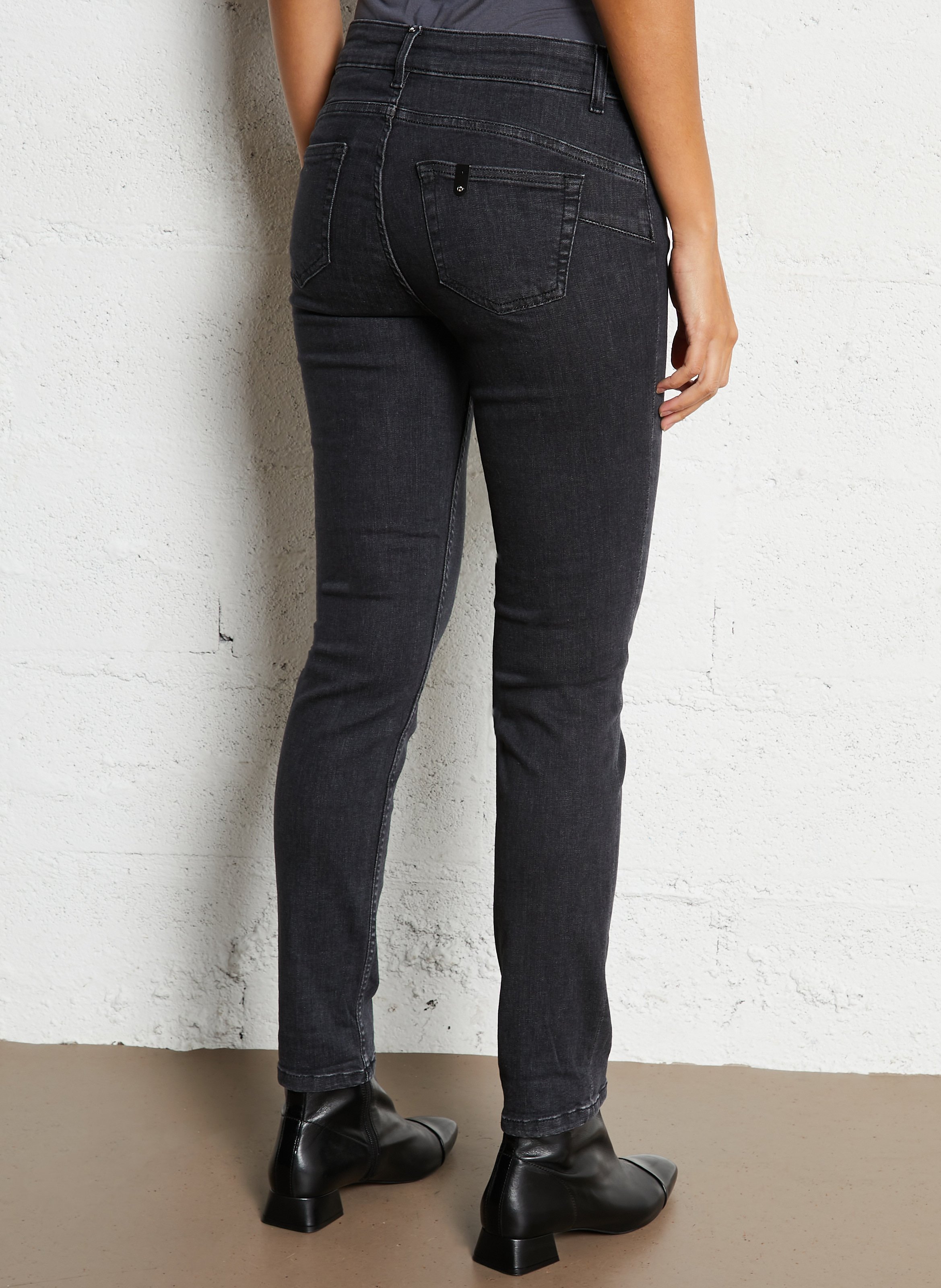 Skinny Jeans aus Baumwoll-Mix LIU JO Grau