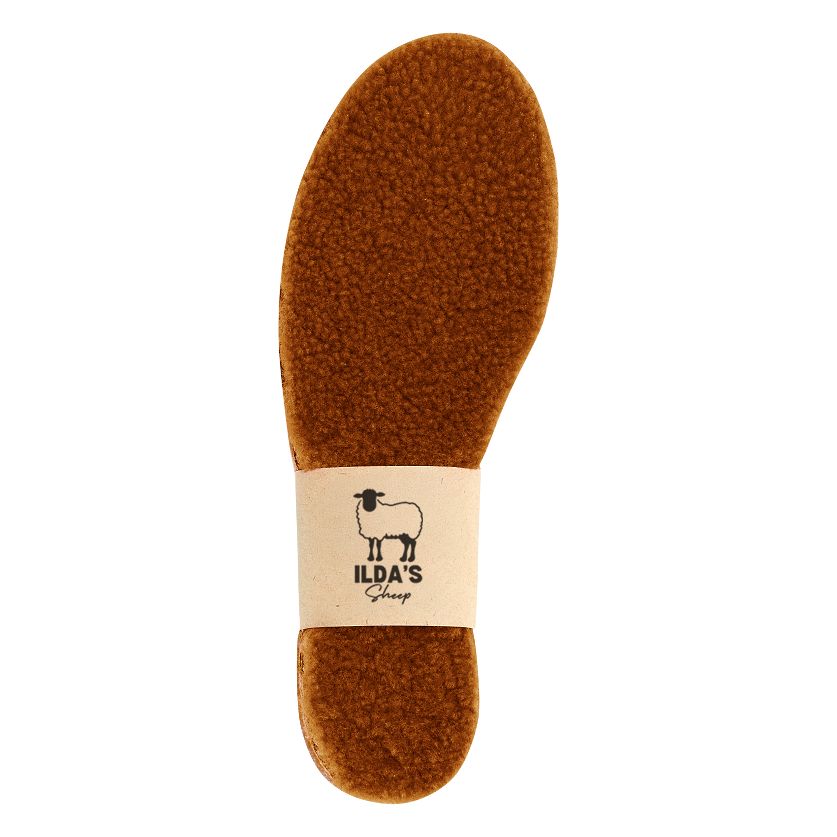 Merino wool and cork insoles ILDA'S SHEEP Brown