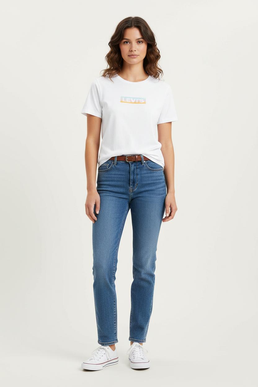 Tommy Badge T-shirt LEVI'S - Seconde main White