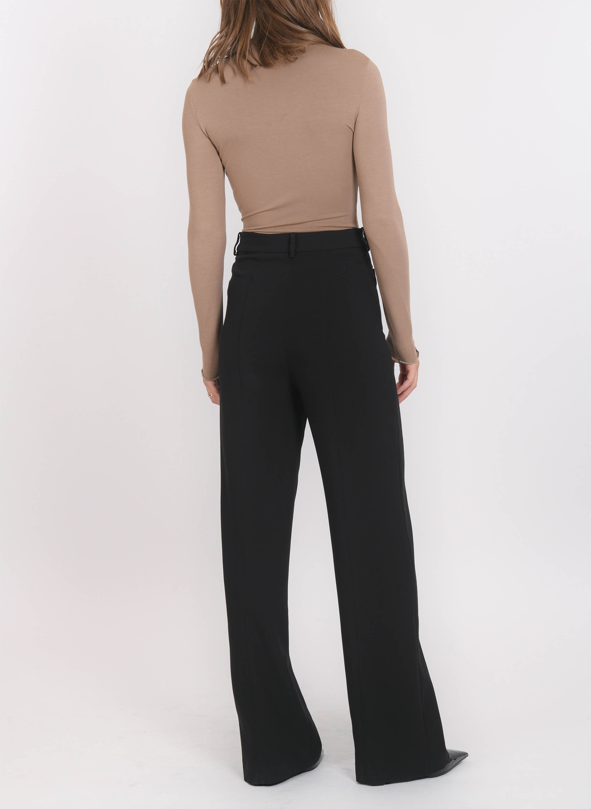 Pantalon large uni à poches plaquées KOOKAI Noir